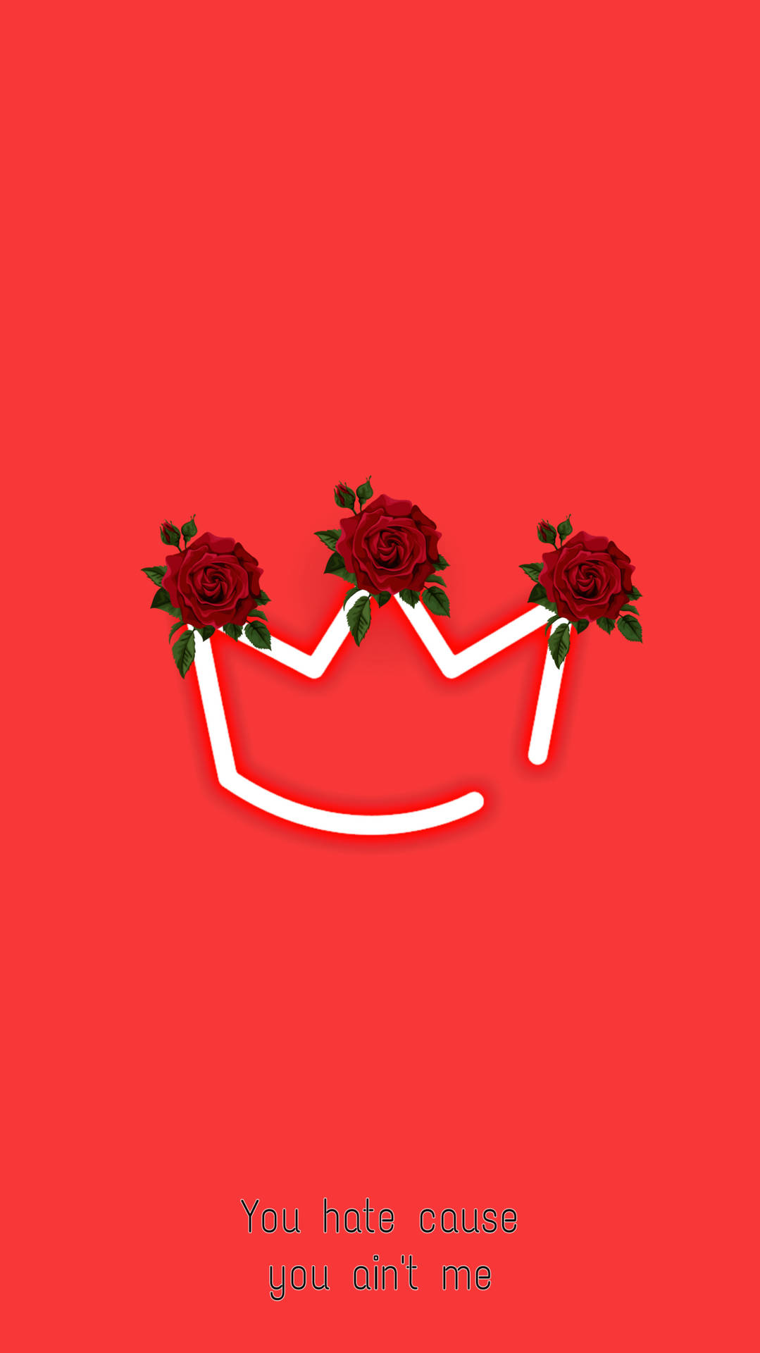 Download Baddie Red Crown Wallpaper