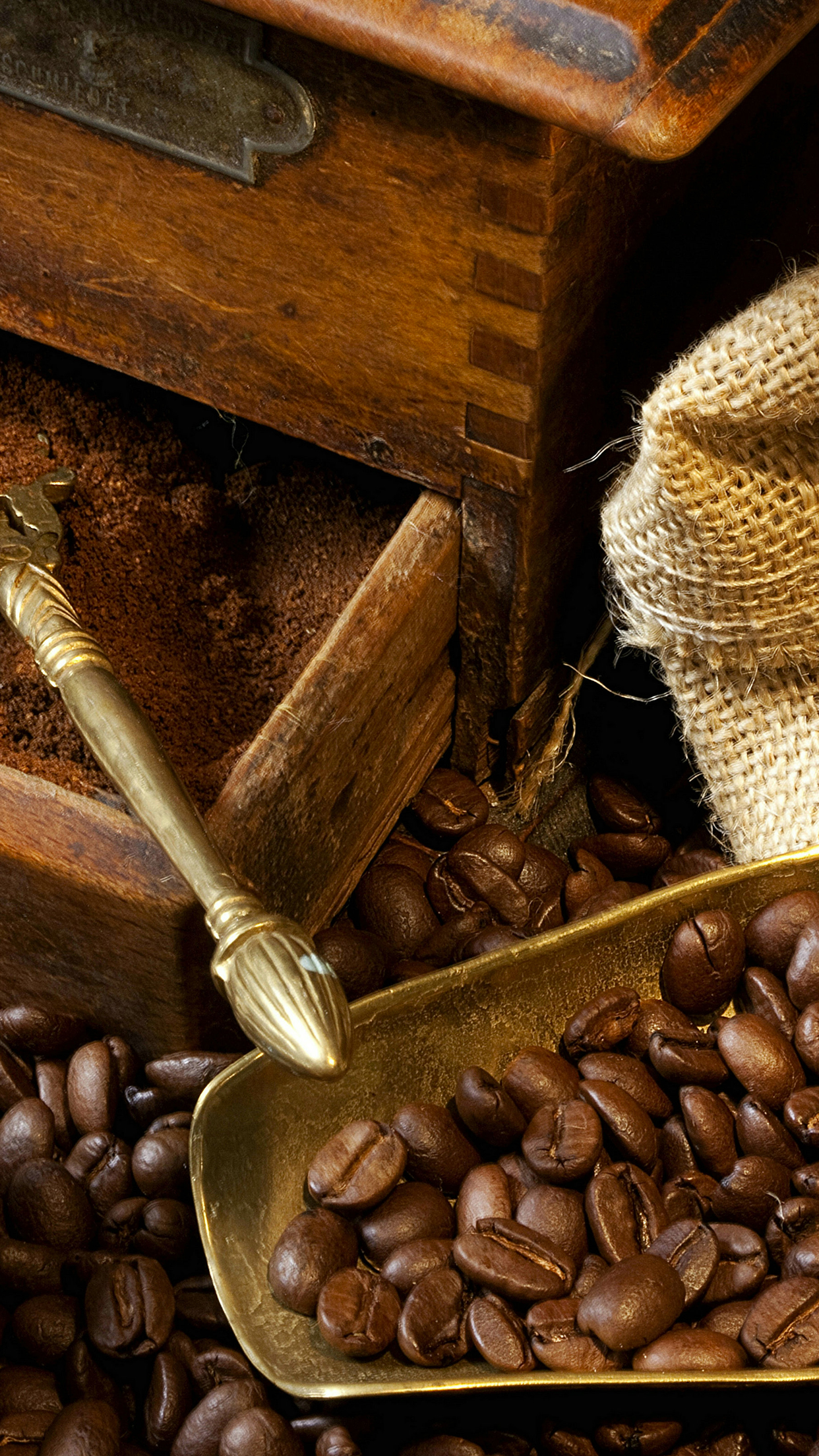 Vintage Coffee Wallpaper for iPhone 11, Pro Max, X, 8, 7, 6