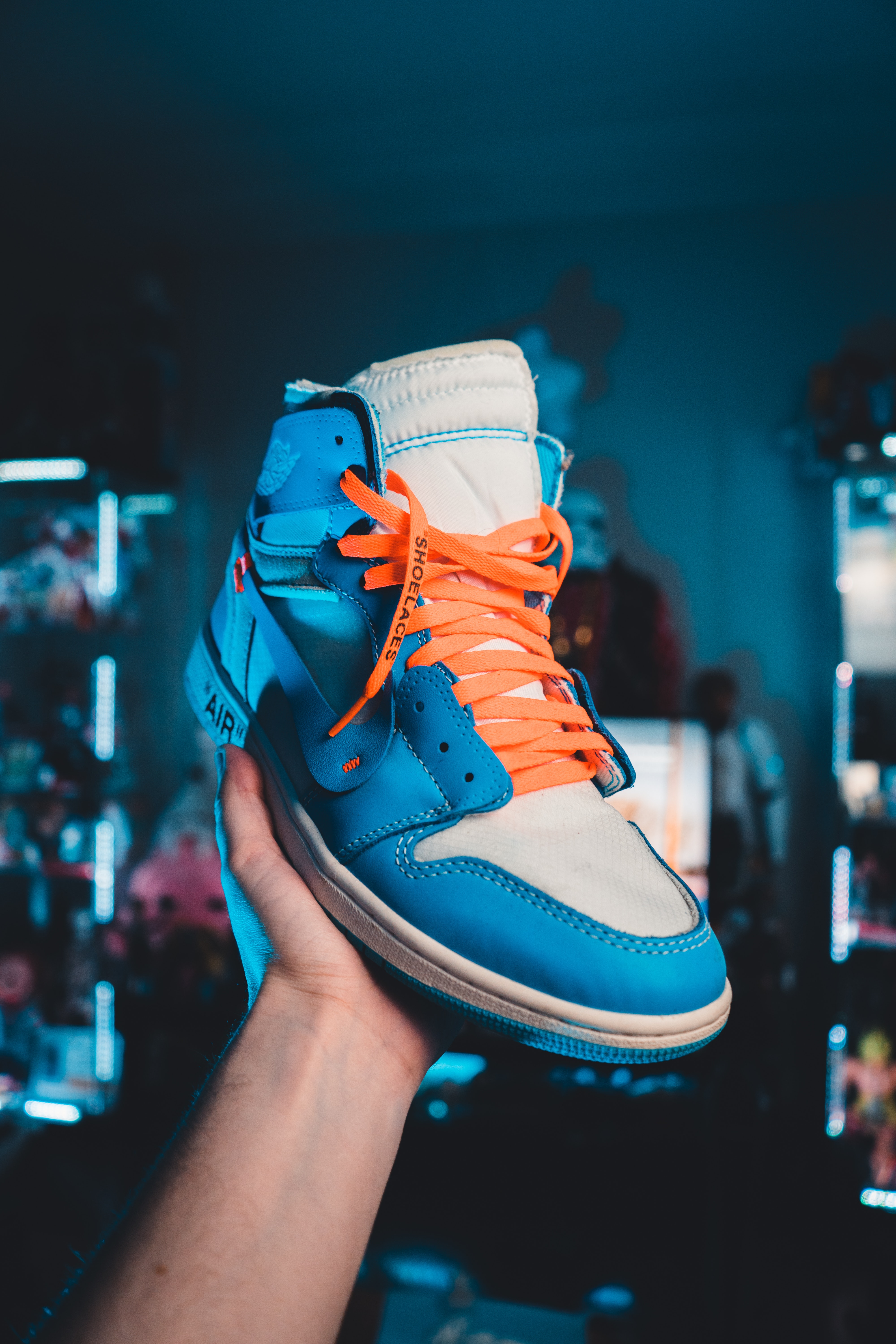 Nike Off White Jordan 1 University Blue · Free