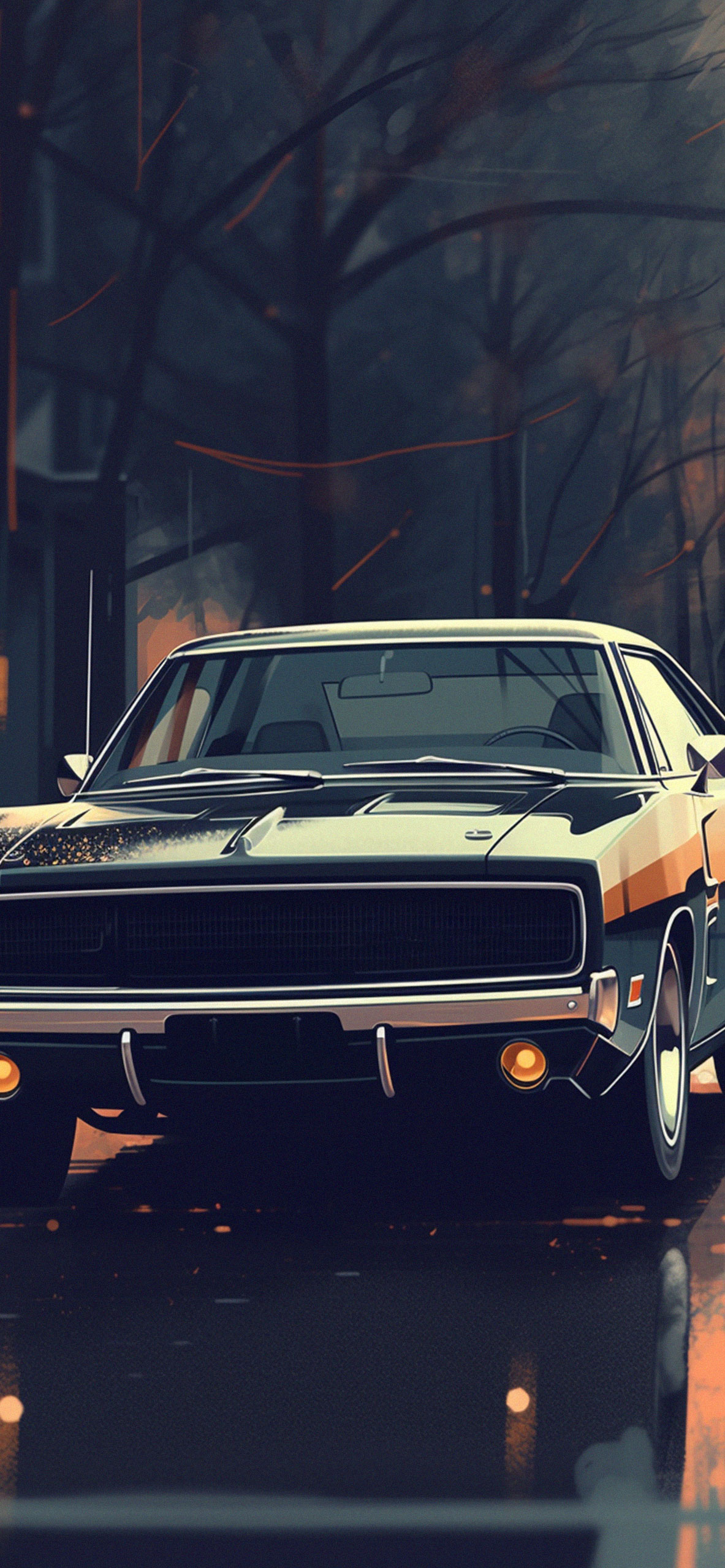 Dodge Charger Art Wallpaper