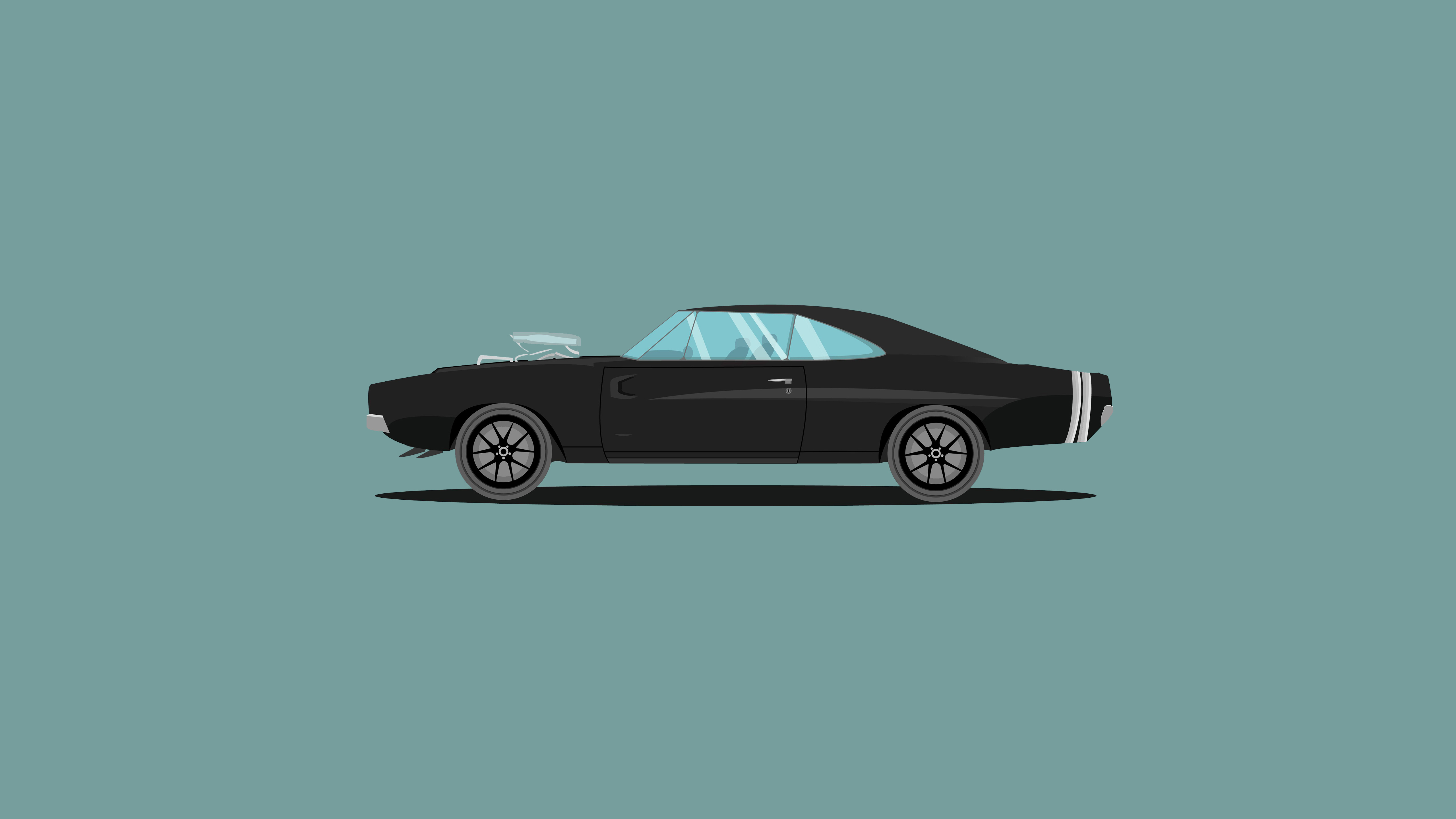 Dodge Charger Fast And Furious Edition Illustration Wallpaper, HD Artist Wallpaper, 4k Wallpaper, Image, Background, Photos and Picture