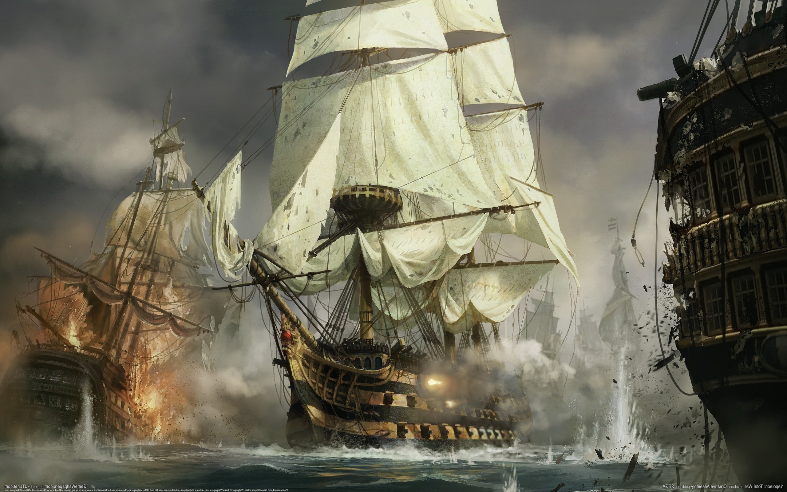 Napoleon: Total War, Video Games, Ship, Concept Art, War, Sailing Ship