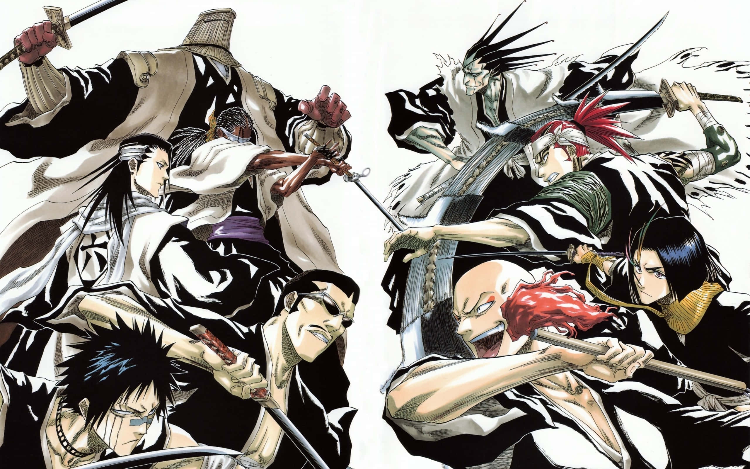 Download Kenpachi Zaraki, captain of the 11th Division of the Gotei 13. Wallpaper
