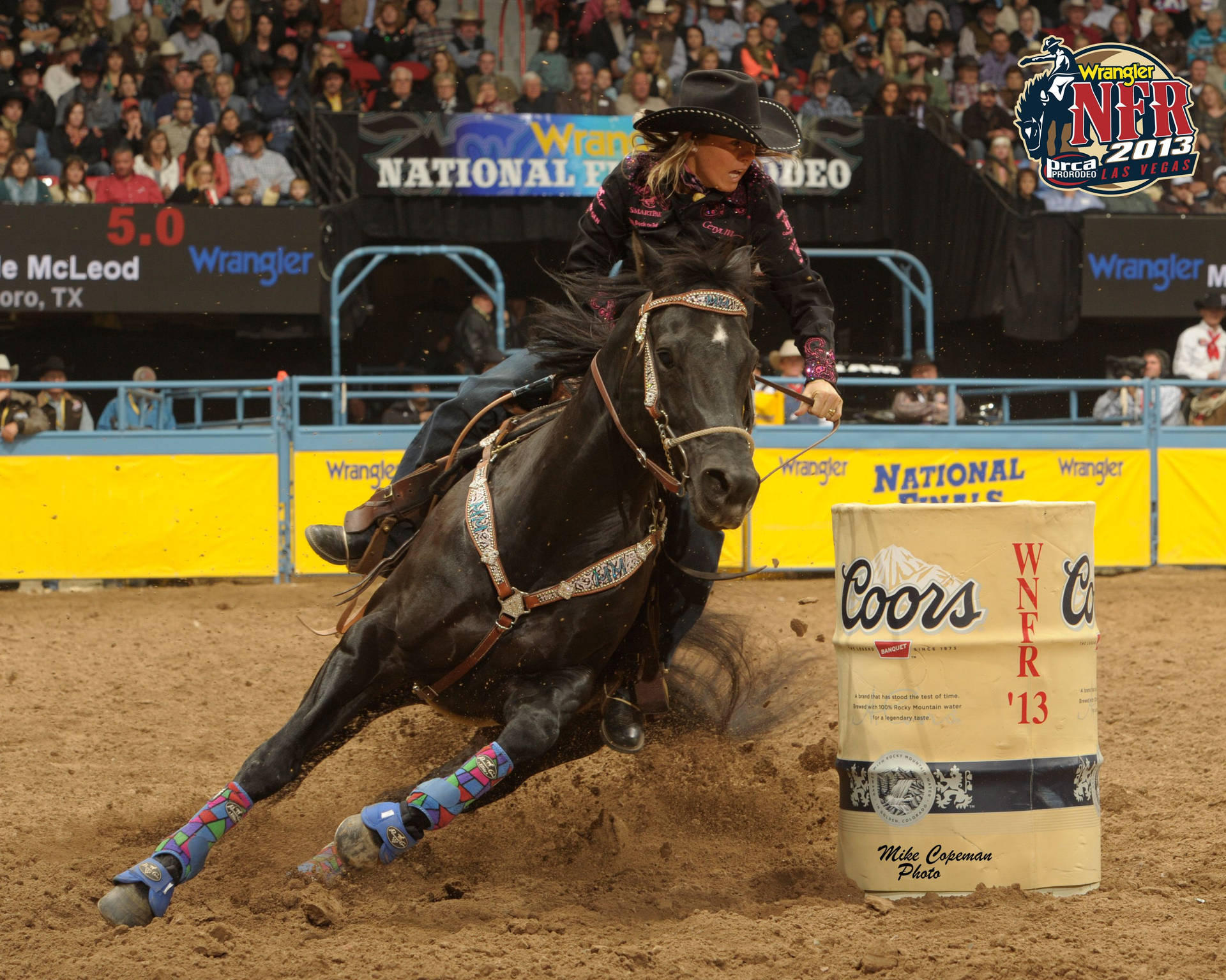 Download A Woman Riding A Horse Wallpaper