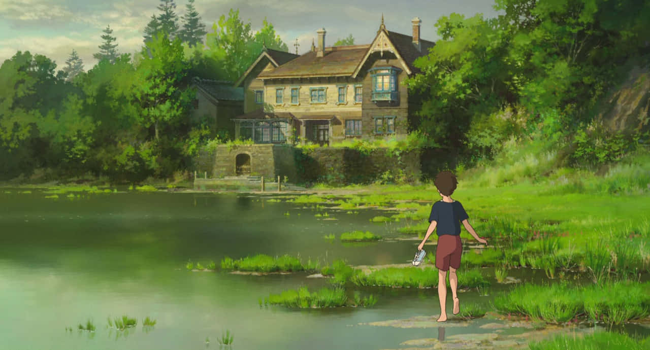 Download Marnie and Anna enjoying their friendship in When Marnie Was There Wallpaper