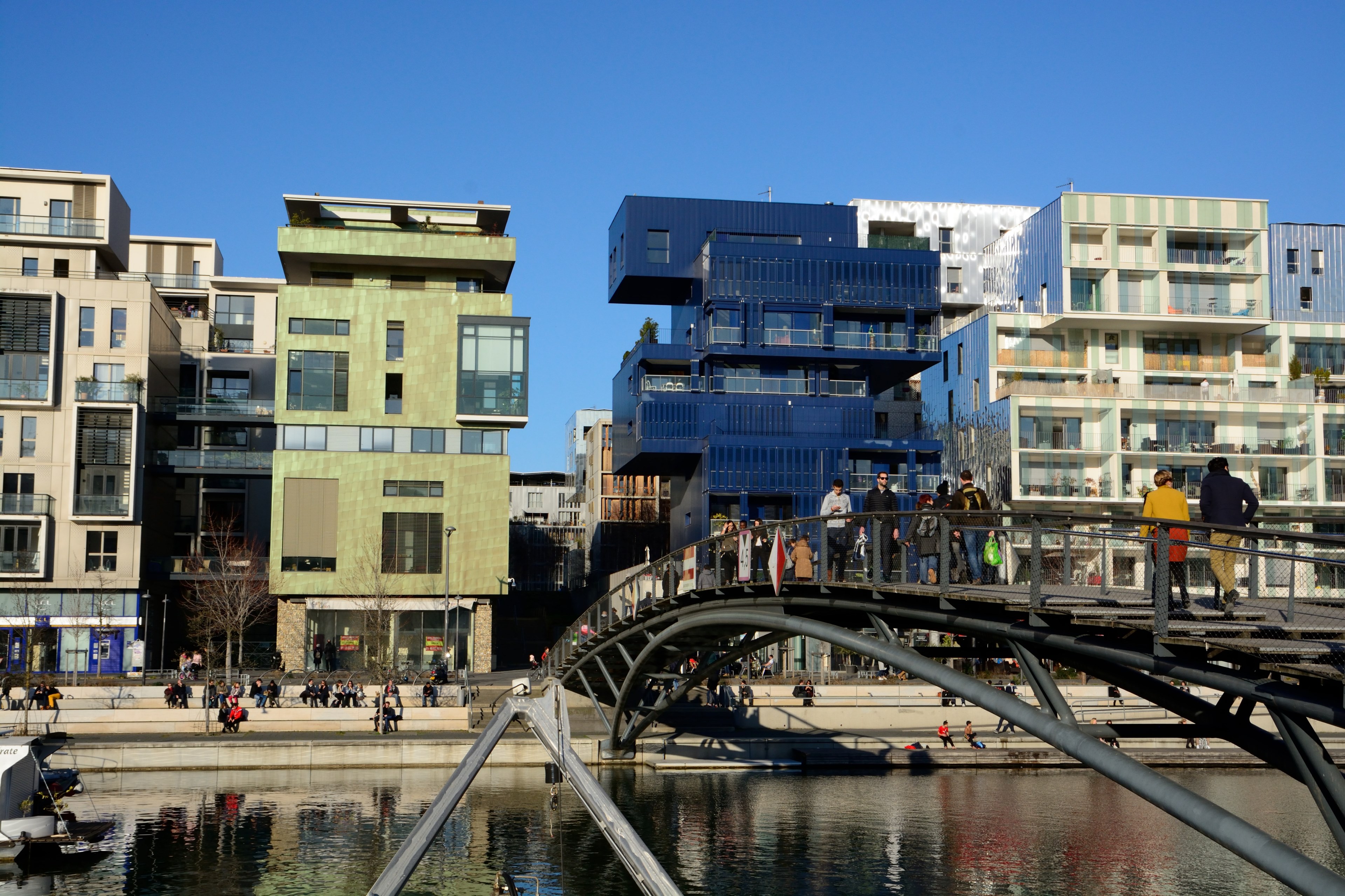 Wallpaper / confluence new district in lyon 4k wallpaper free download