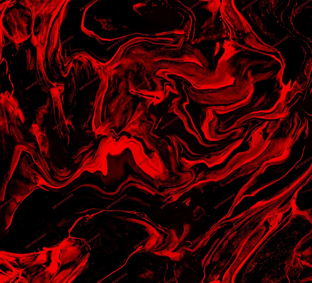Red Black Marble Seamless Background Texture Abstract Red