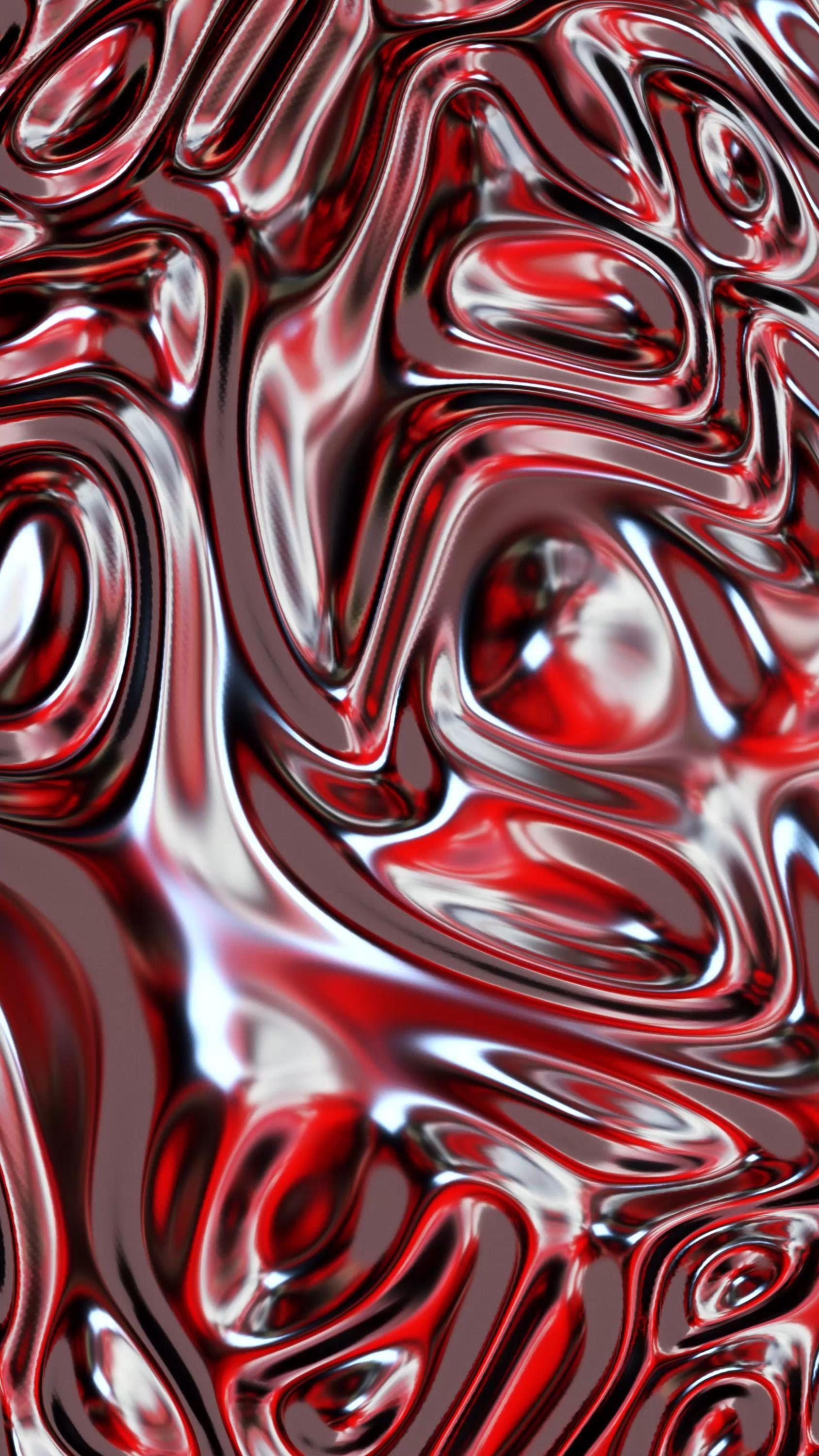 Liquid Red Wallpaper