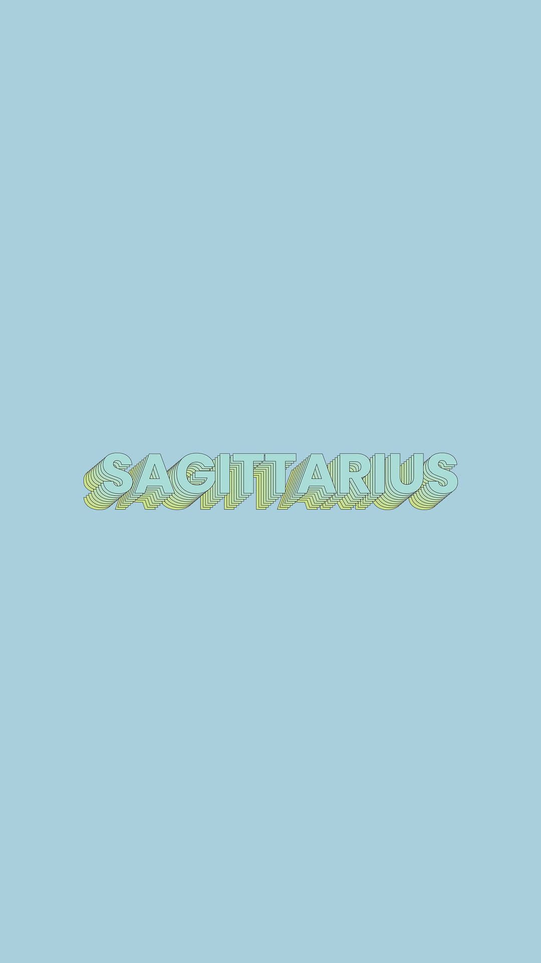 Download Sagittarius On Blue Wallpaper
