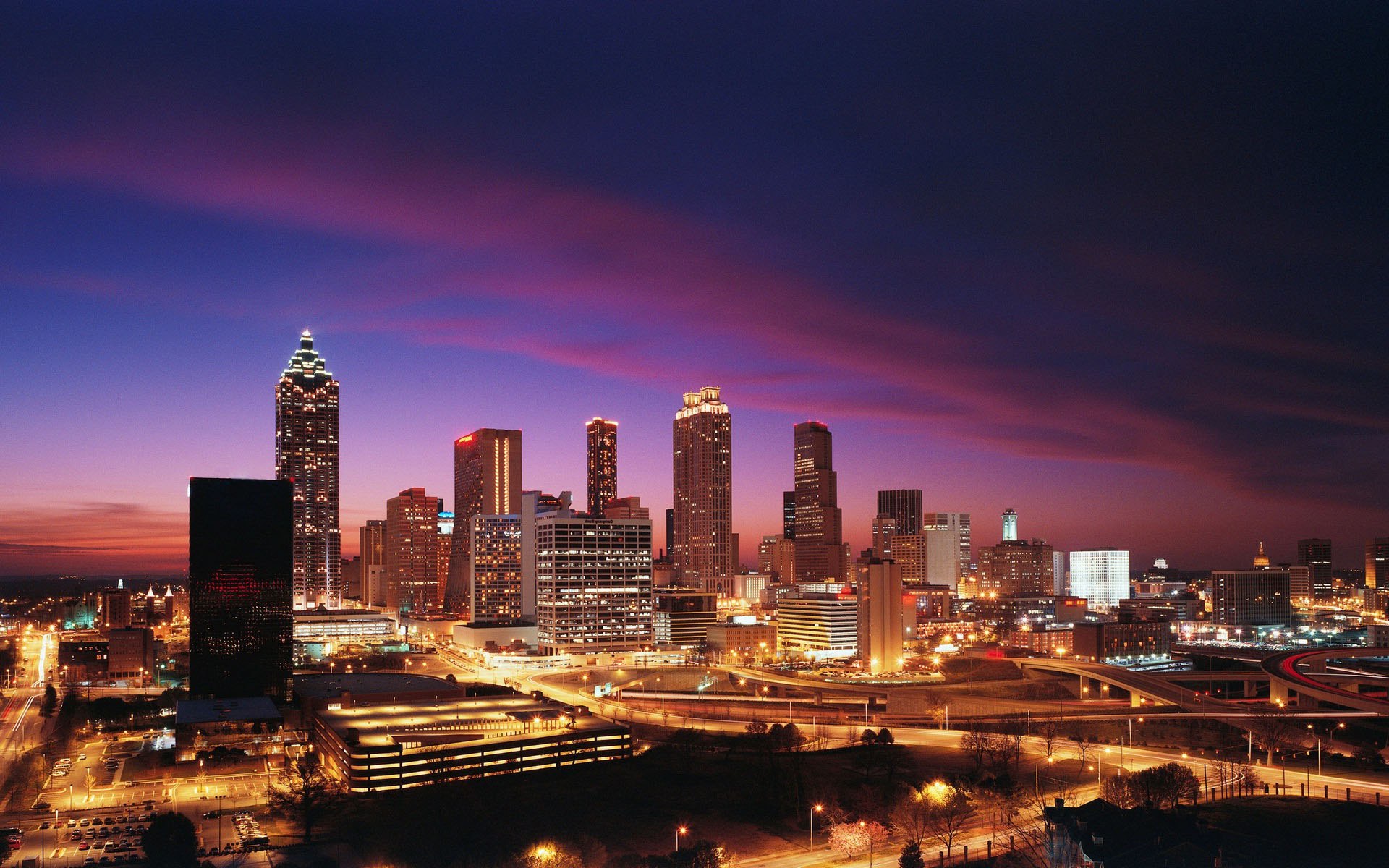Atlanta Skyline Background Wallpaper 97133