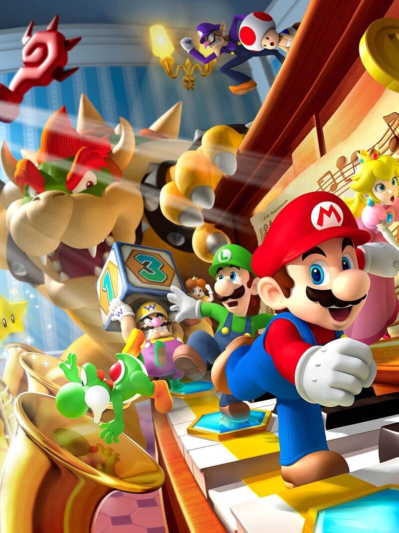 Wall Mural Super Mario Party Photo Wallpaper Kids Room Wall Decor 118&; x 100&;