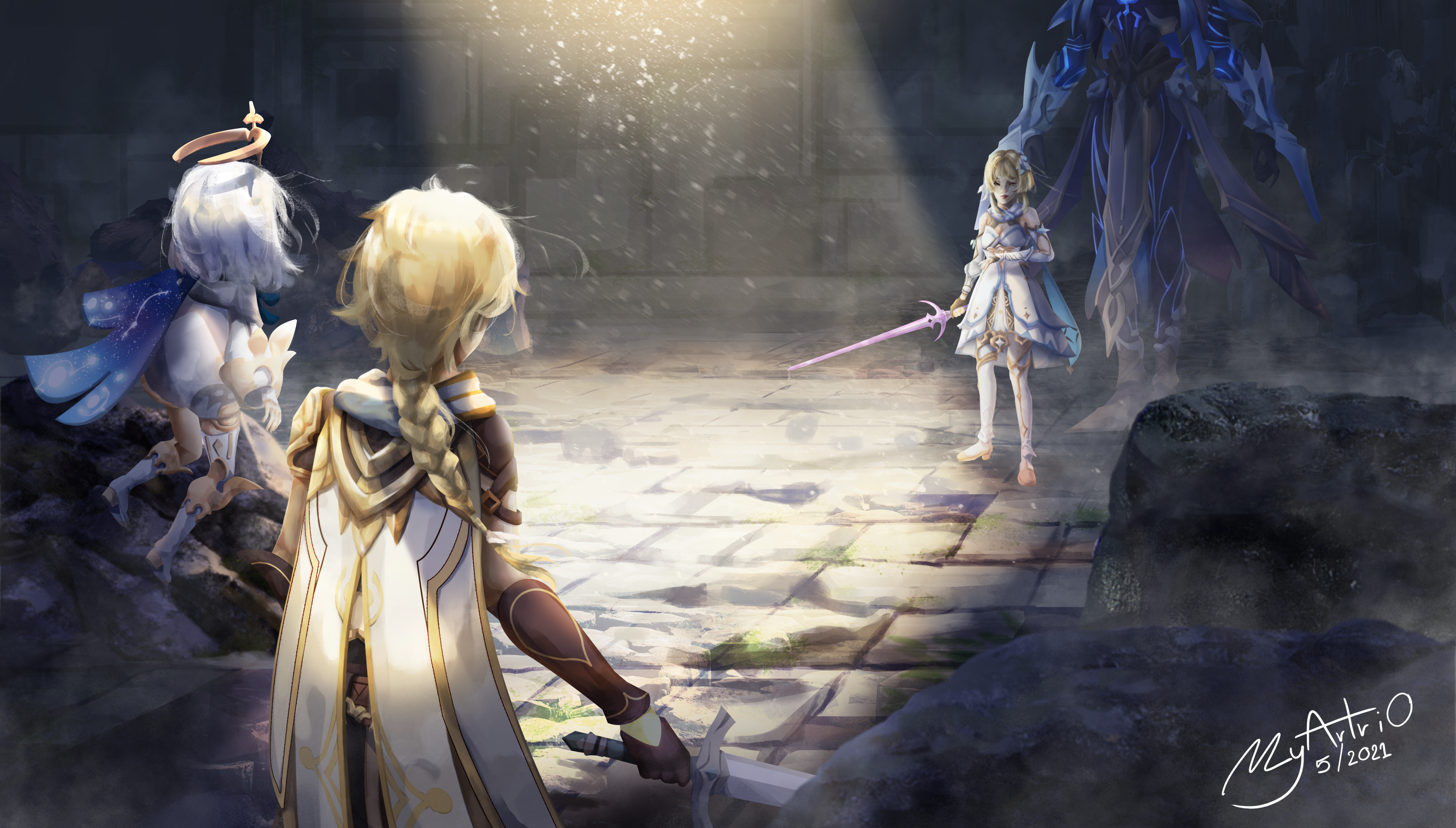 4K Abyss Herald (Genshin Impact) Wallpaper and Background Image