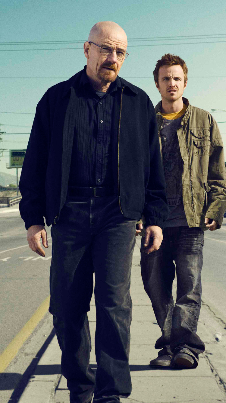 Download Walt Jesse Breaking Bad, Walt, Jesse, Breaking, Bad Wallpaper in 750x1334 Resolution