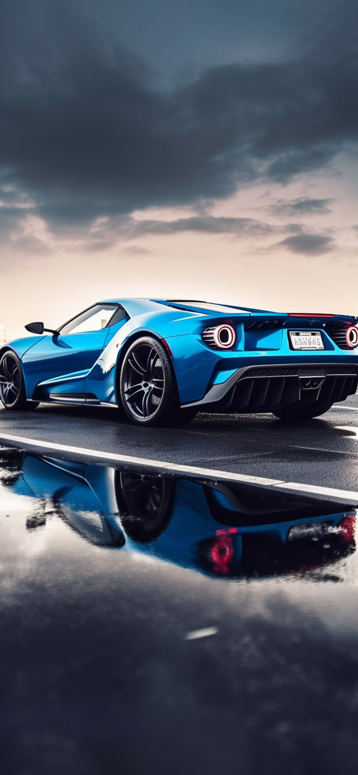 Blue Ford GT Supercar Wallpaper GT Wallpaper for iPhone