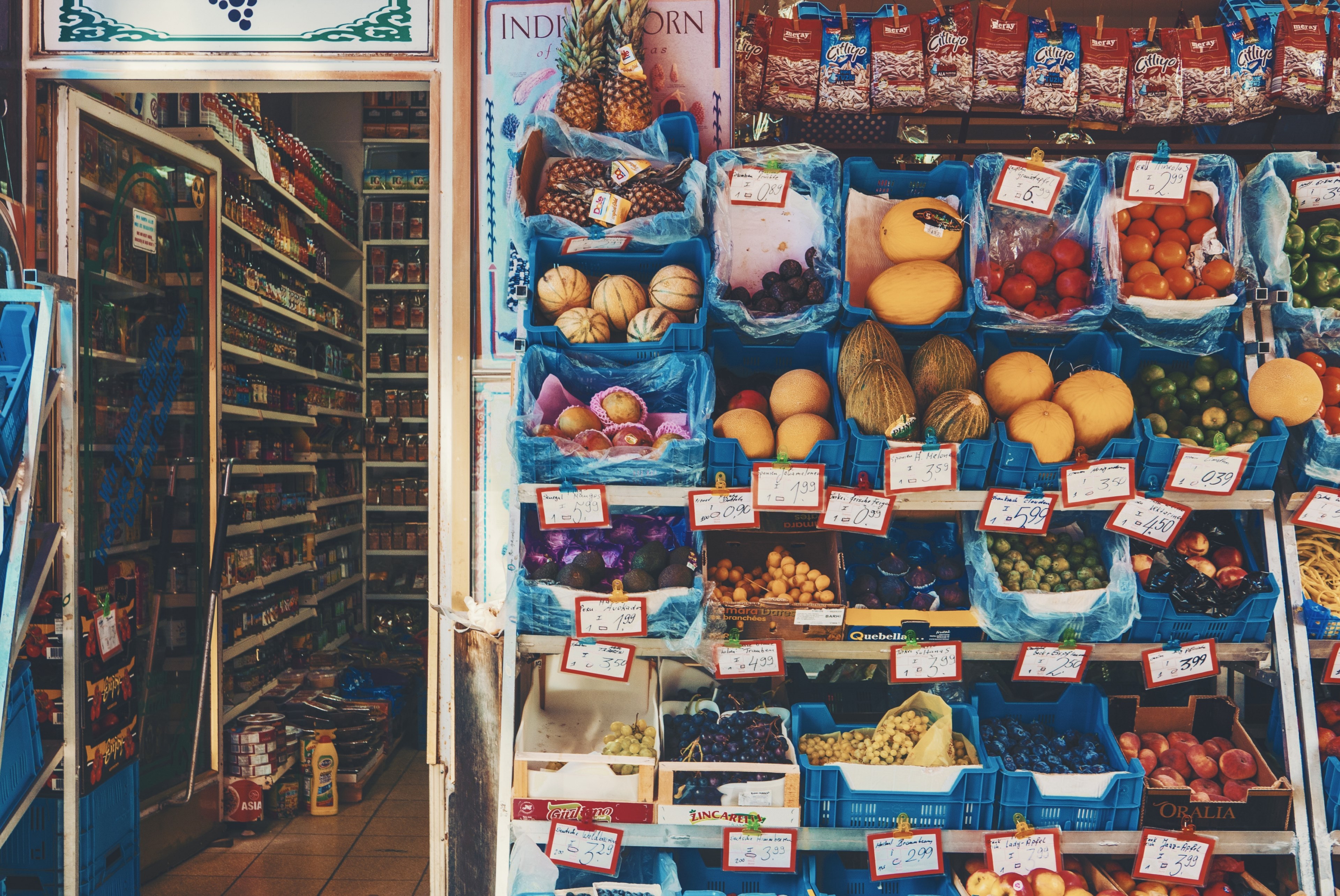 Wallpaper / grocery store grocery greengrocery and food HD 4k wallpaper free download