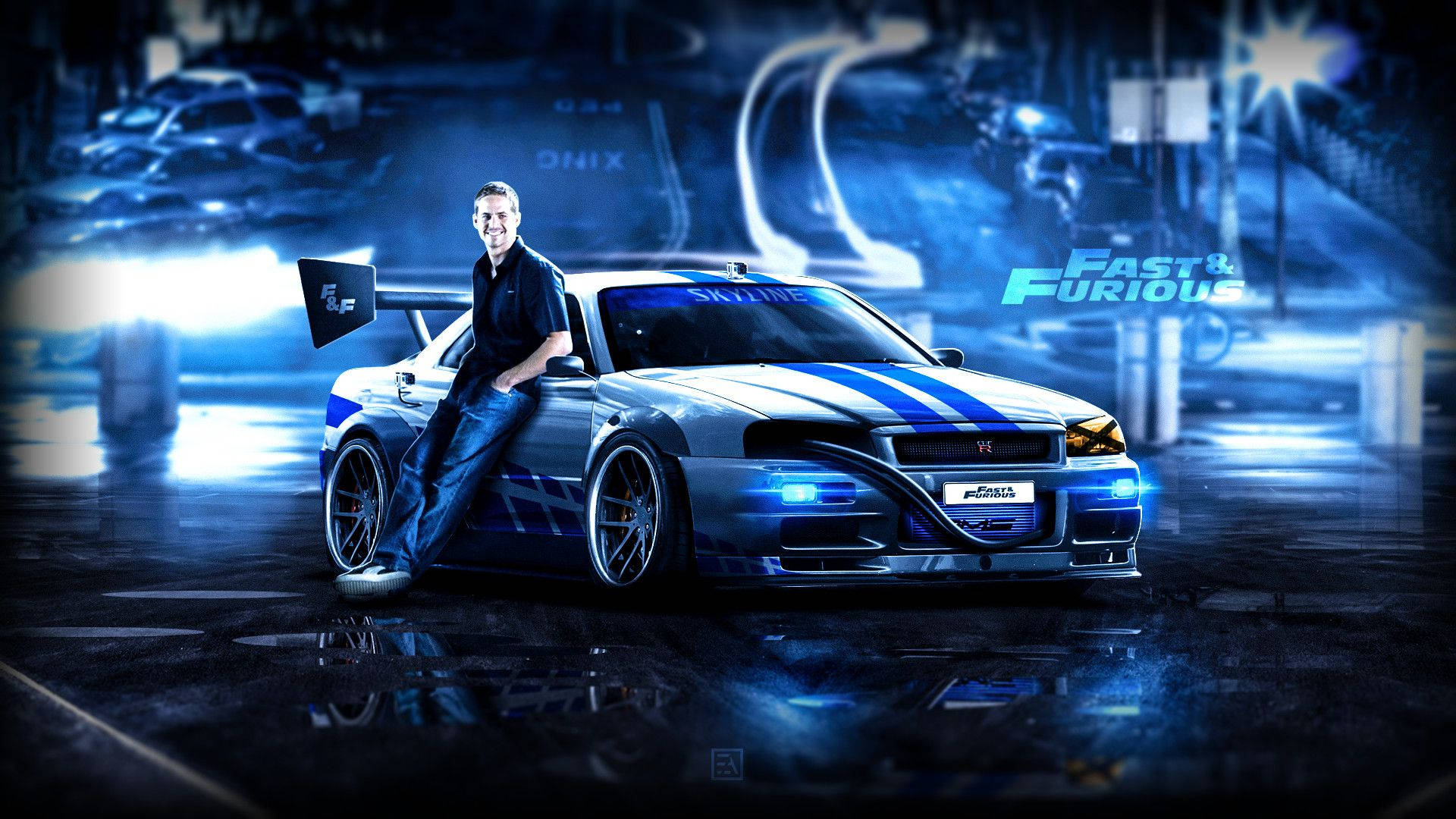 Paul Walker Car Wallpaper