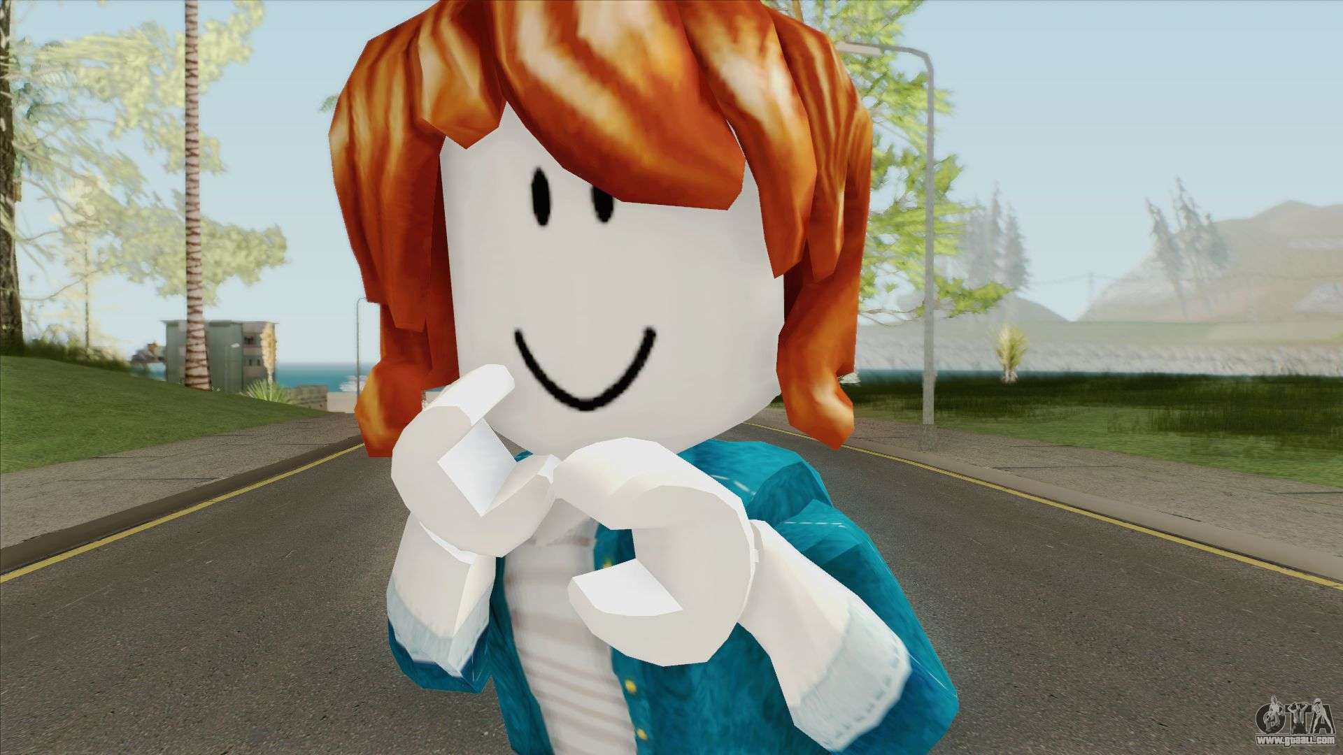 Bacon Hair Roblox, anime roblox girl HD phone wallpaper