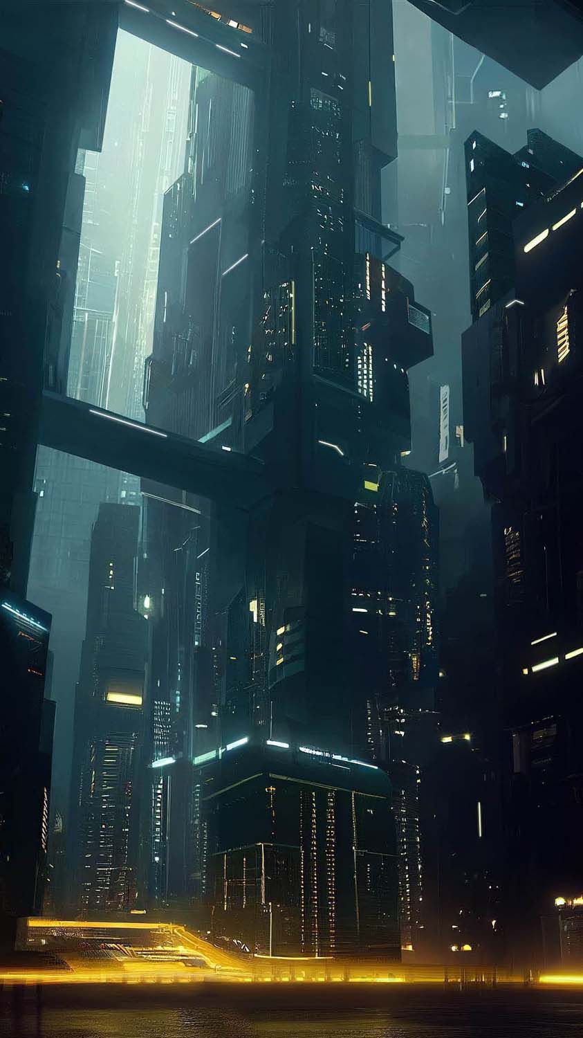Cyber City iPhone Wallpaper HD