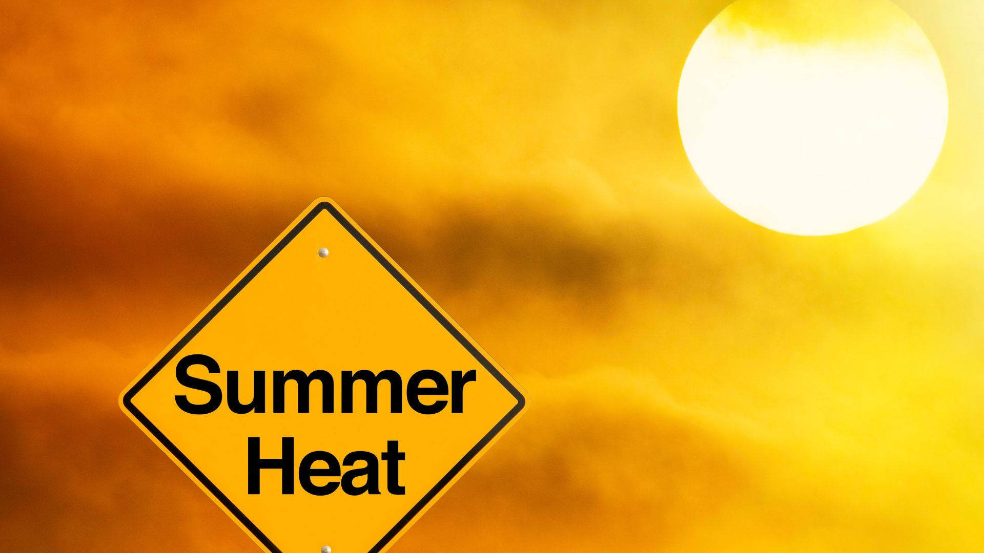 Download Sunlight Summer Heat Signage Wallpaper
