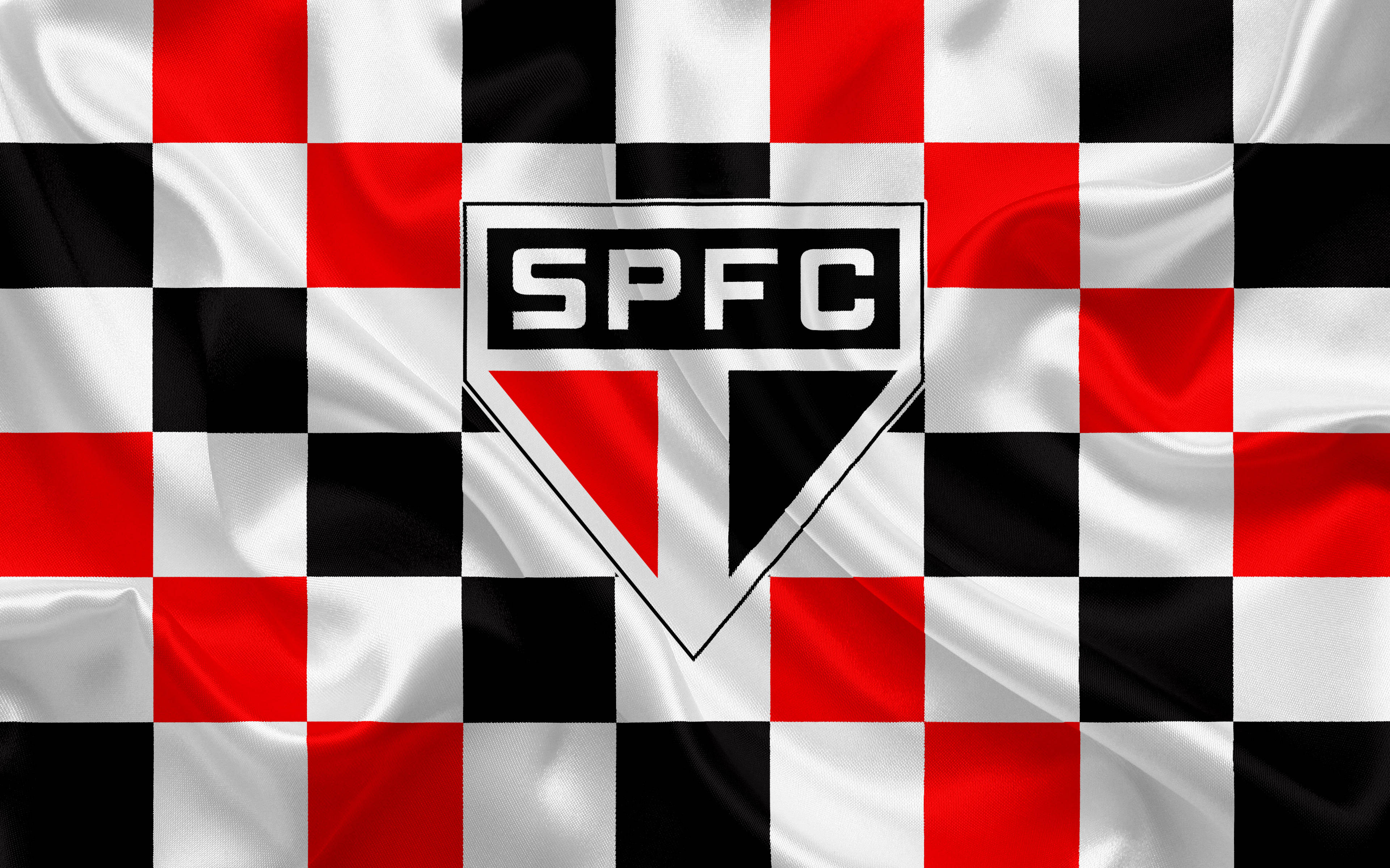 Download Sao Paulo Fc Checkered Silk Wallpaper