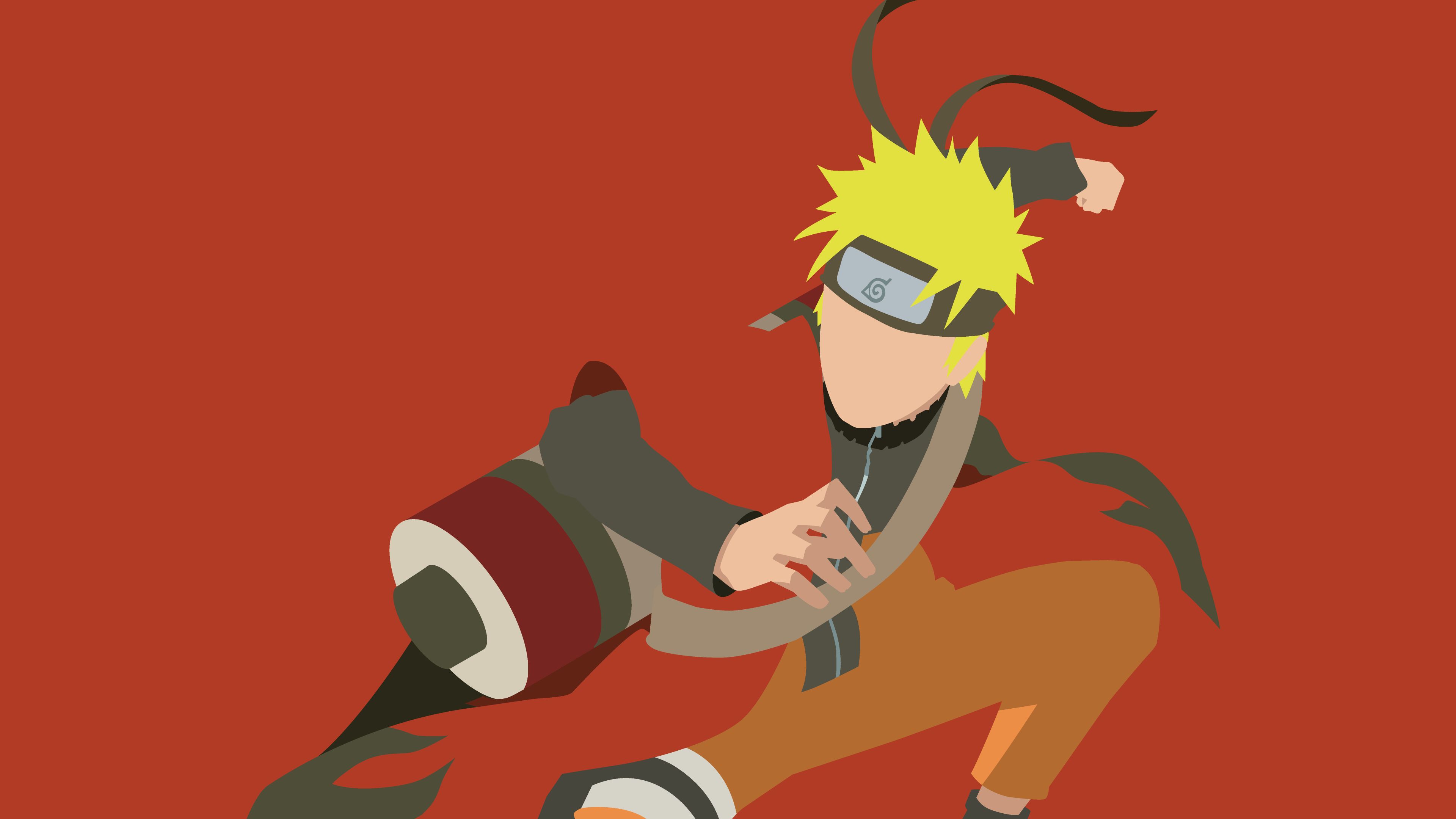 HD desktop wallpaper: Anime, Naruto, Minimalist, Naruto Uzumaki download free picture