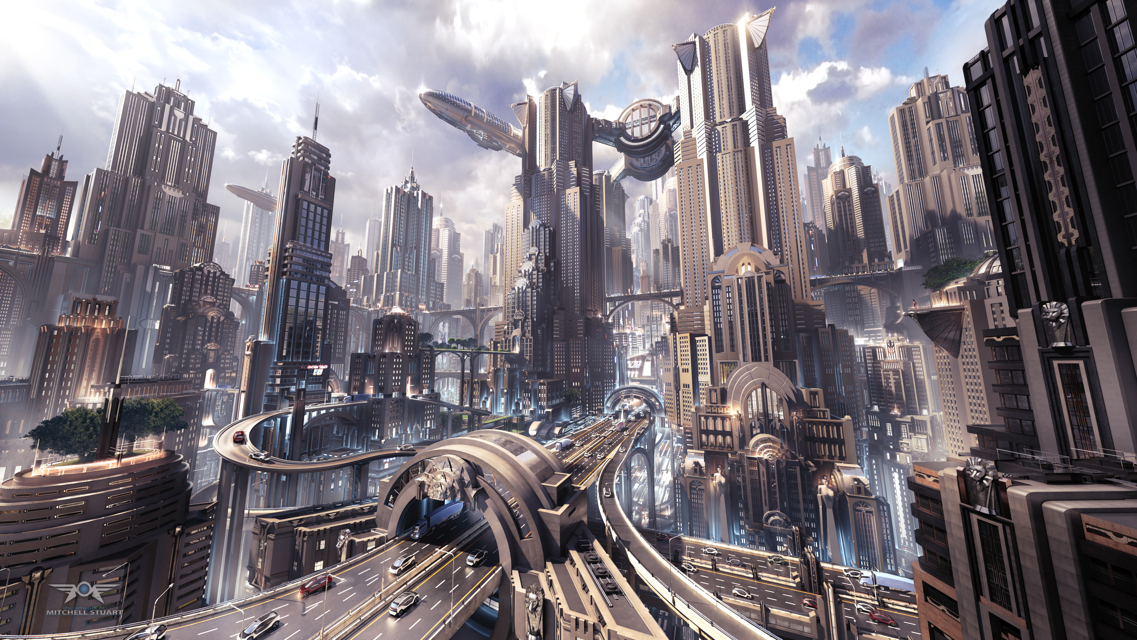 Sci Fi City 4k Ultra HD Wallpaper