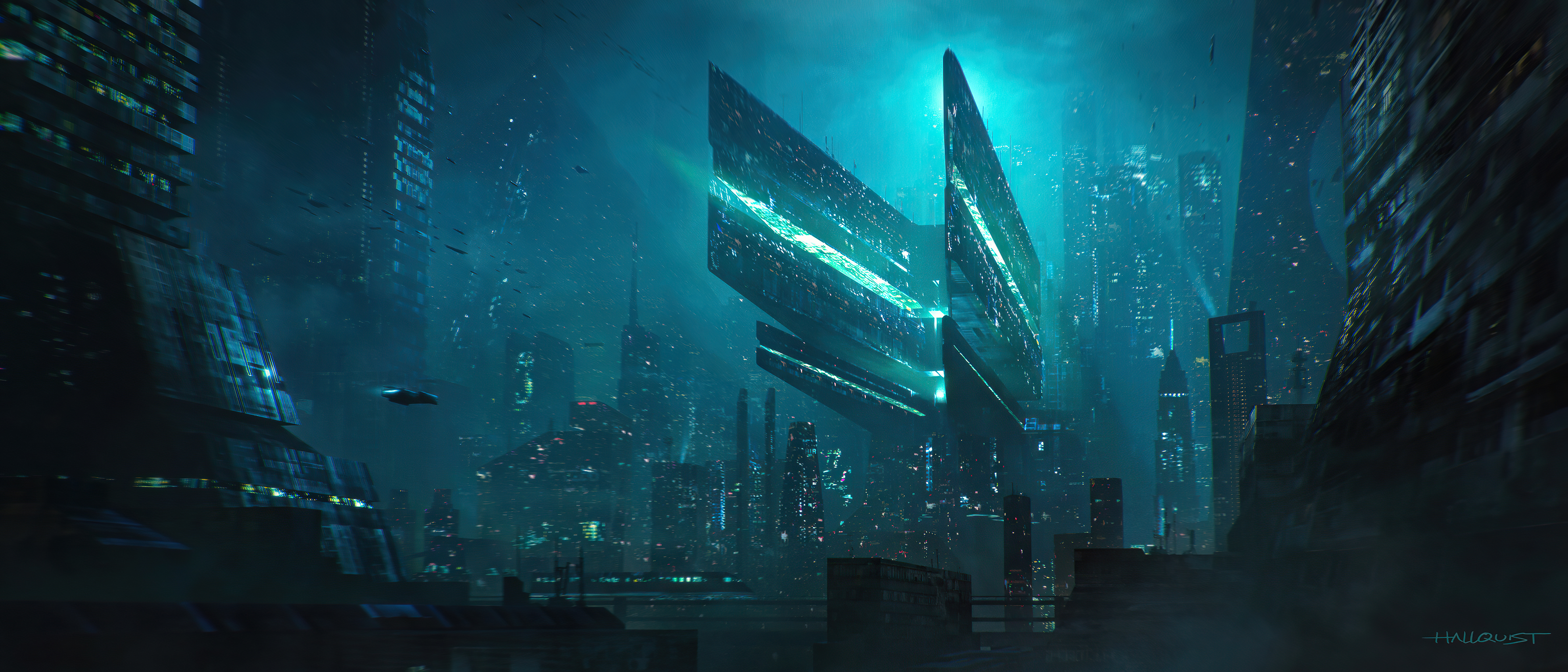 Scifi City Concept 5k, HD Artist, 4k Wallpaper, Image, Background, Photo and Picture