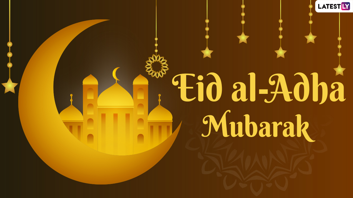 Eid Al Adha Mubarak 2022 Image & Bakrid HD Wallpaper For Free Download Online: Wish Happy Eid Ul Adha With WhatsApp Status Messages, GIFs And Quotes For The Feast Of Sacrifice
