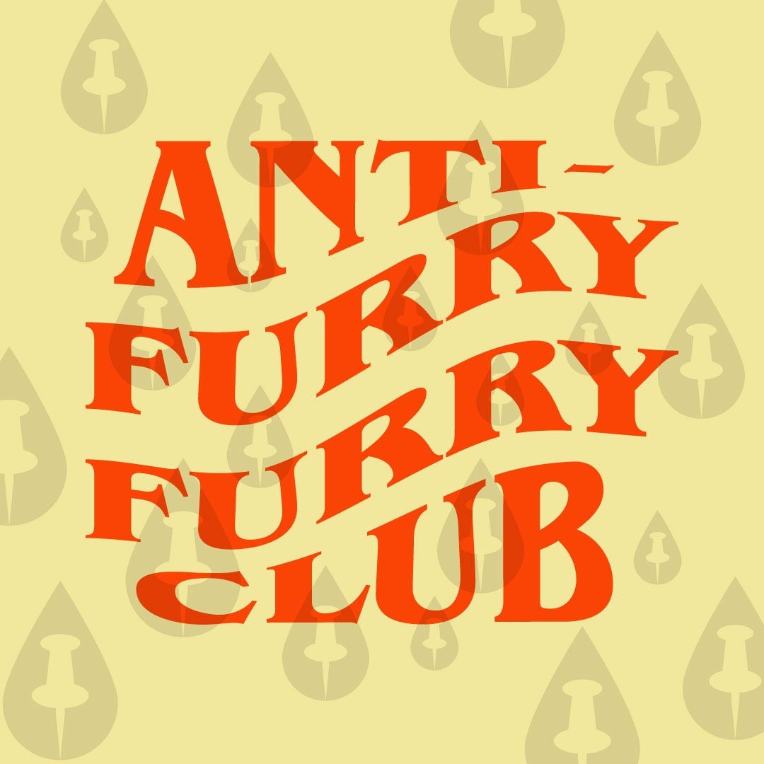 Anti Furry Furry Club SVG People Who Enjoy Fur Suits but
