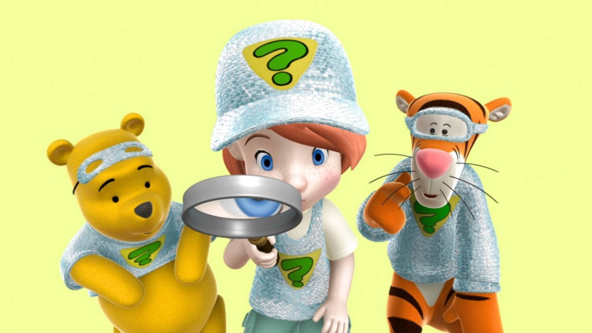 Download Darby, Pooh, And Tigger 3D Wallpaper