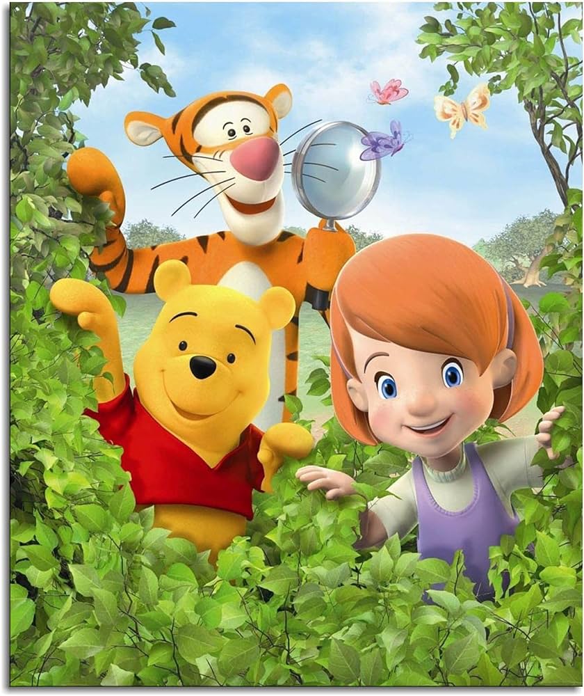 My Friends: Tigger And Pooh Canvas Prints Children's Cartoon Movies Poster Wall Art For Home Office Decorations Unframed 32x24 : Everything Else