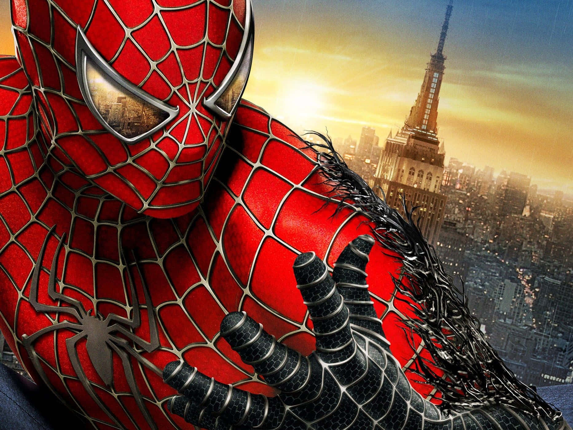 Download Spider Man Trilogy Symbiote Covering Wallpaper