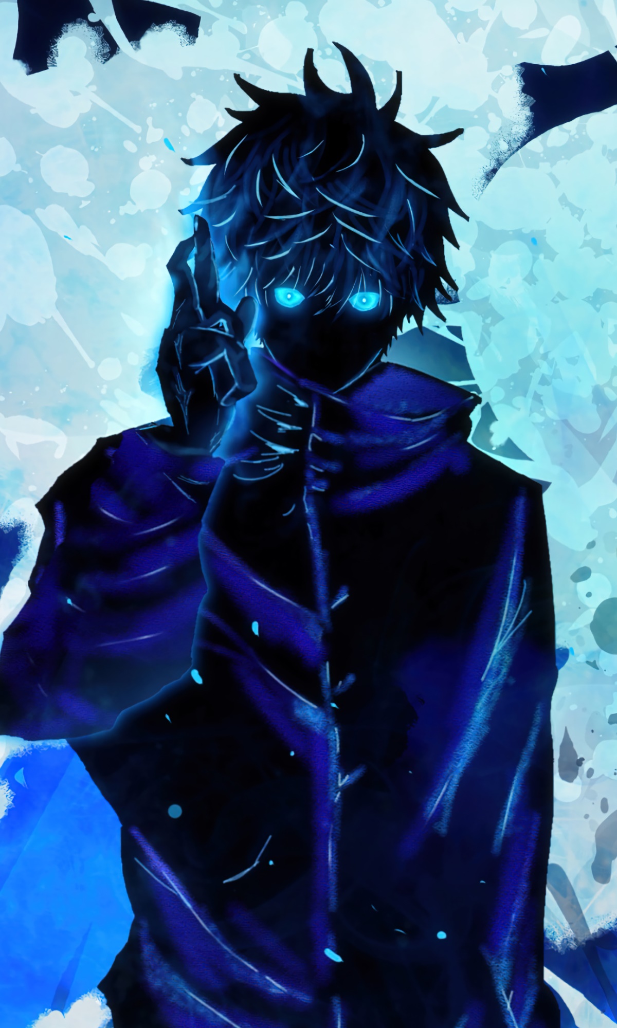 Wallpaper Satoru Gojo, Blue Eyes, Jujutsu Kaisen