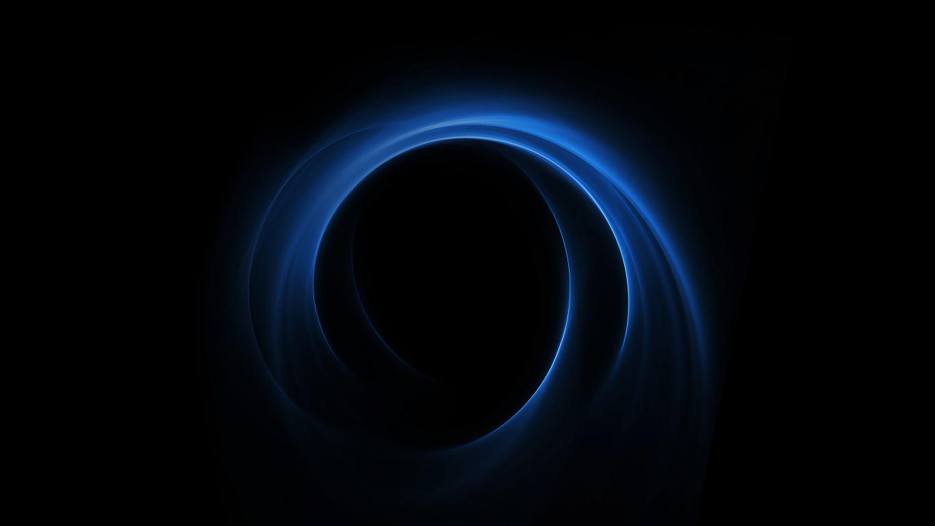 Download wallpaper 1366x768 dark, blue spiral, huawei honor v8, stock, tablet, laptop, 1366x768 HD background, 1238