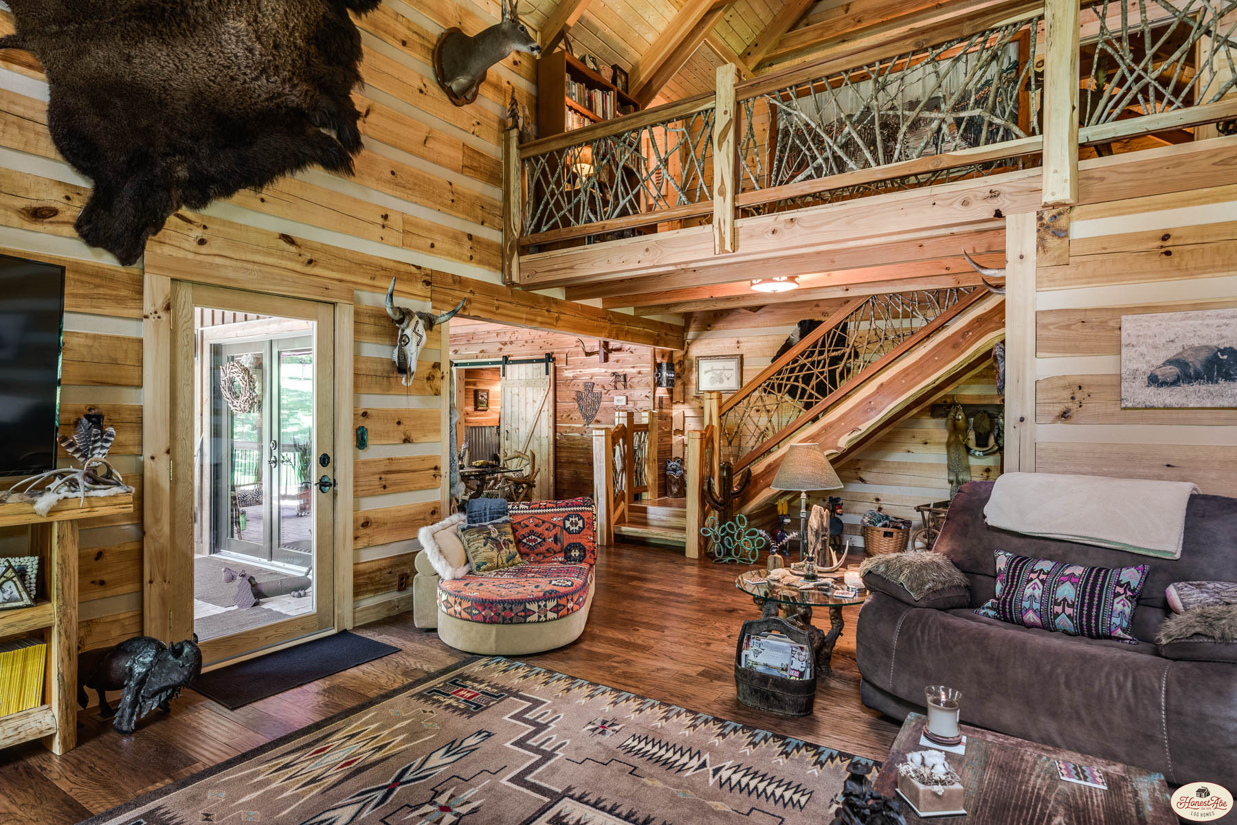 Log Home Interior Picture Abe Log Homes & Cabins