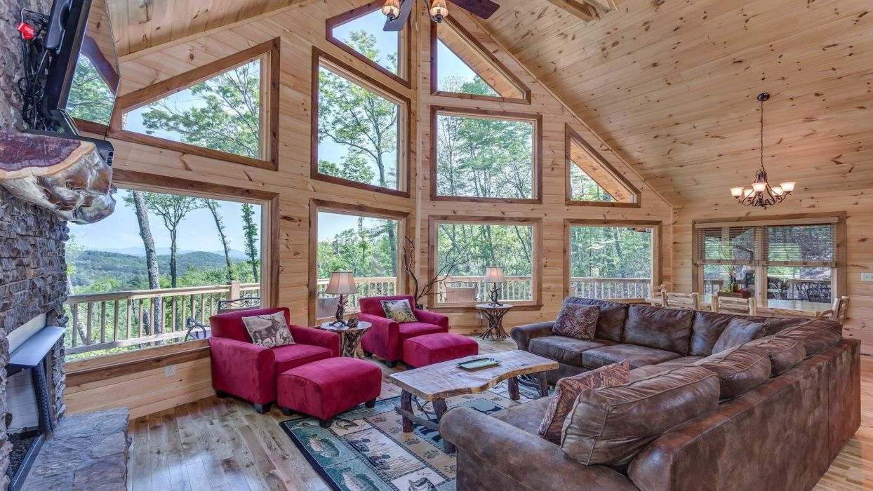 Mountain Cabin Interior Design wallpaperx1080
