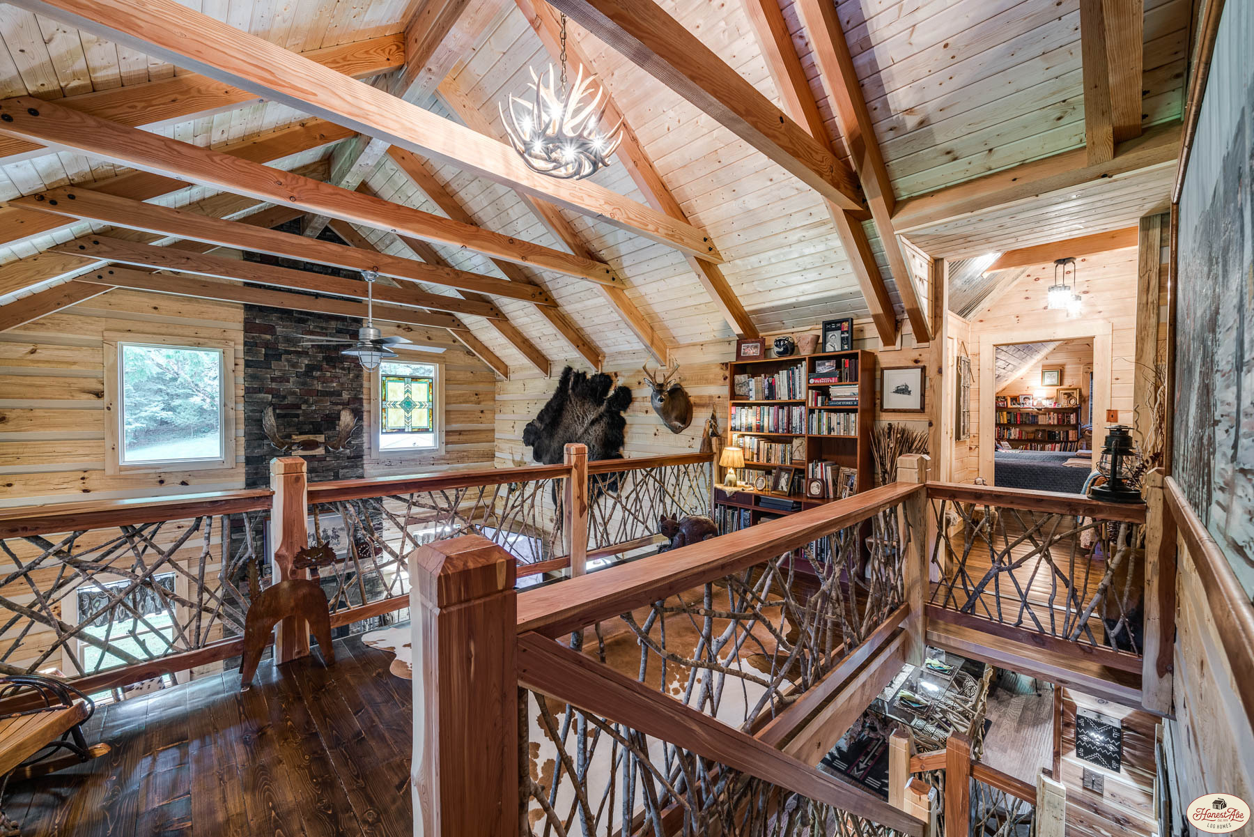 Log Home Interior Picture Abe Log Homes & Cabins