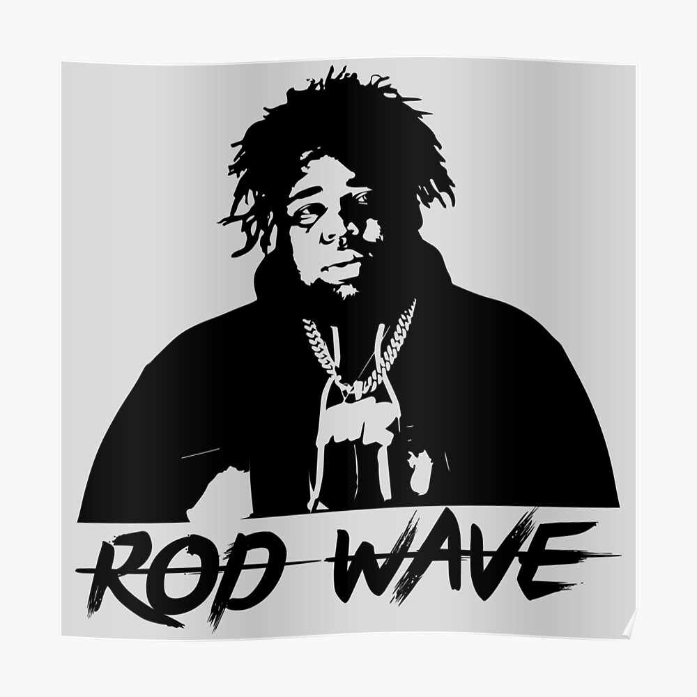 Rod Wave Designs , Rod Wave Art Sticker By Color ME