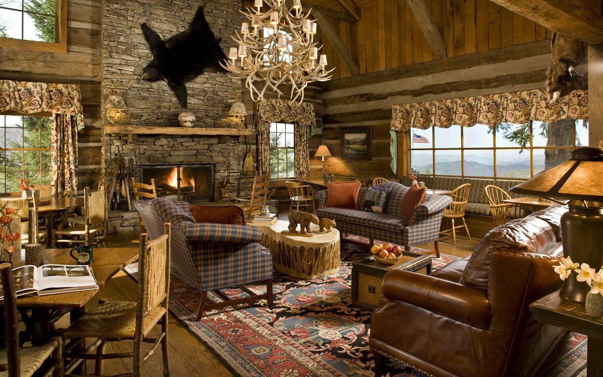 Mountain Cabin Wallpaper for Desktop