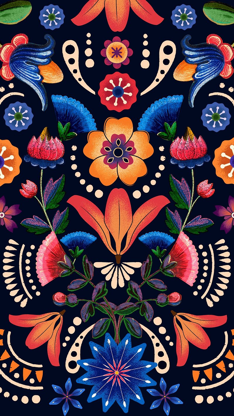 Mexican Pattern Background Image Wallpaper