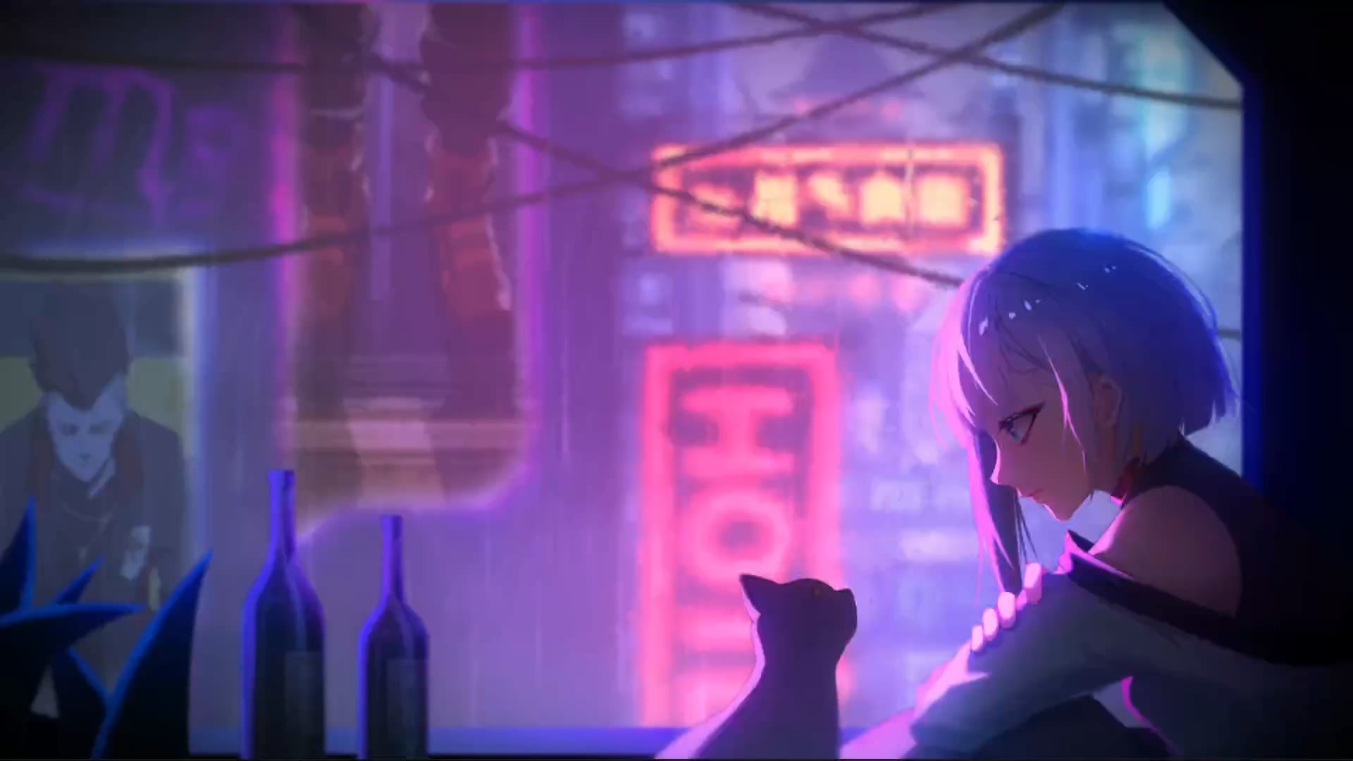 Lucyna Kushinada / Cyberpunk: Edgerunners [4K 16:9] [Audio Responsive] [Customizable]