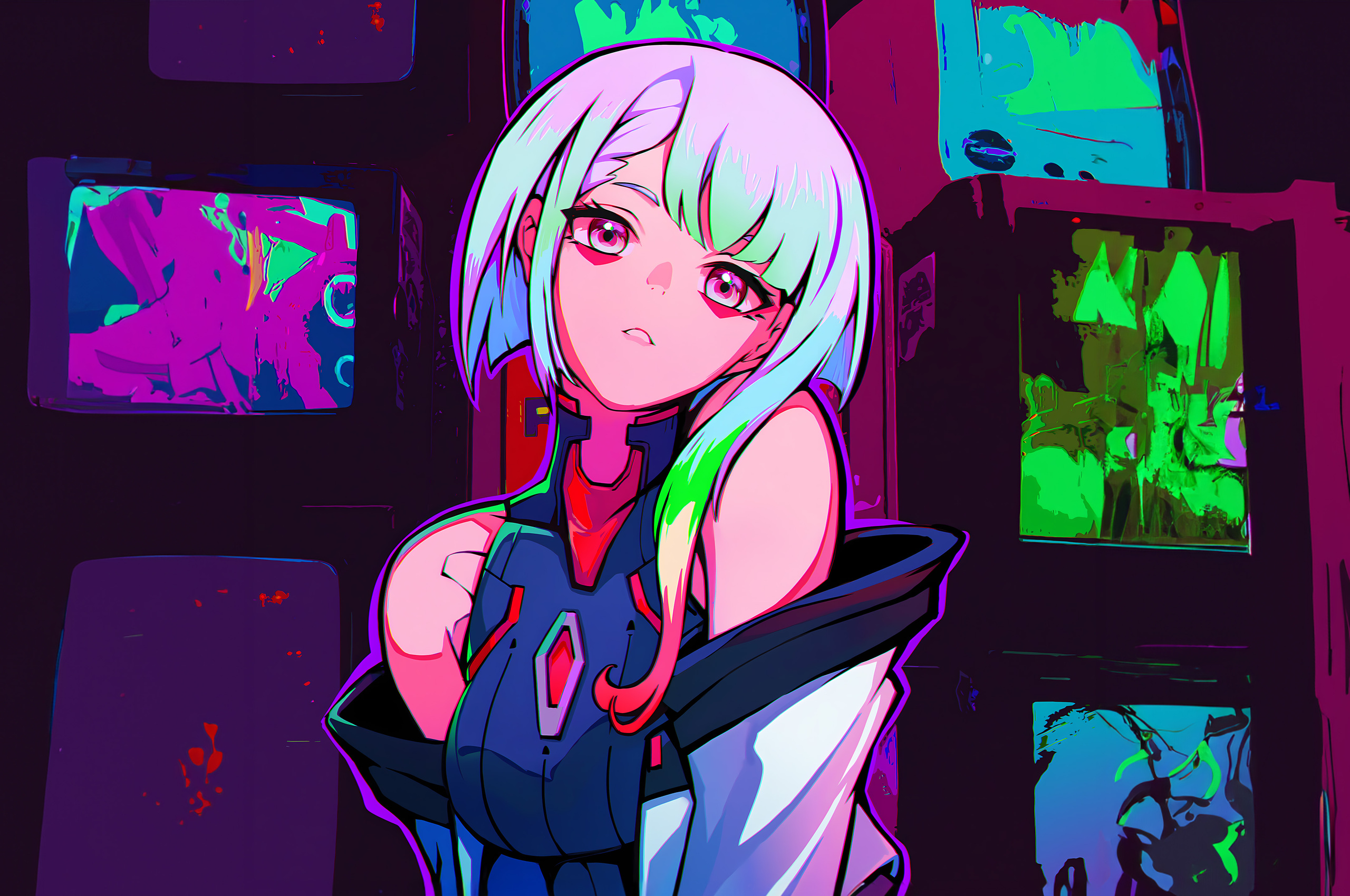 Lucyna Kushinada Cyberpunk Edgerunners Chromebook Pixel HD 4k Wallpaper, Image, Background, Photo and Picture