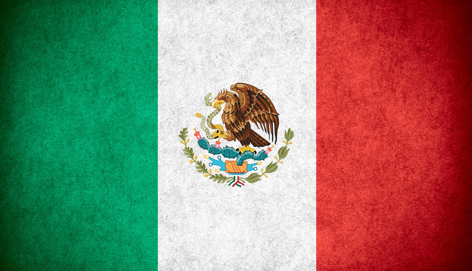 Mexico Flag Wallpaper Mural Wall Art and Stick Wall Murals