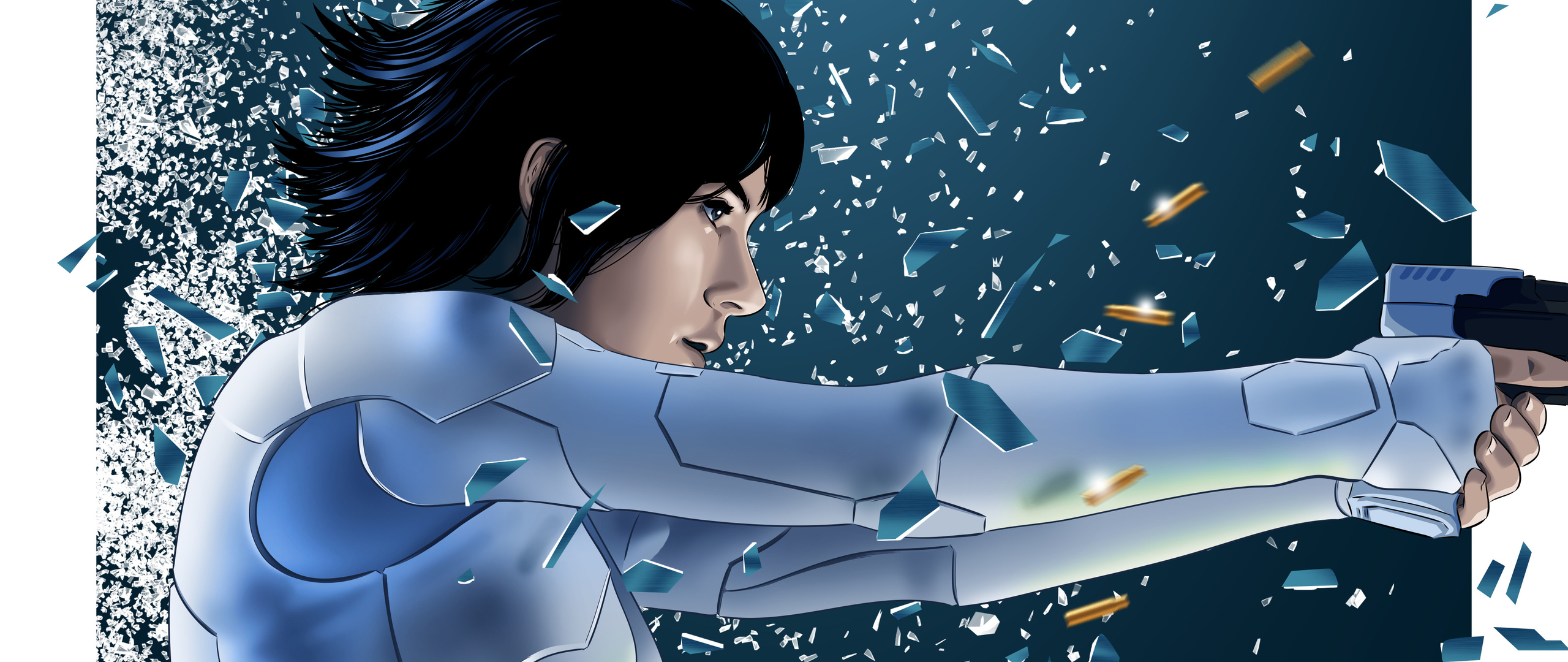 Ghost In The Shell Digital Art 4k 2560x1080 Resolution HD 4k Wallpaper, Image, Background, Photo and Picture