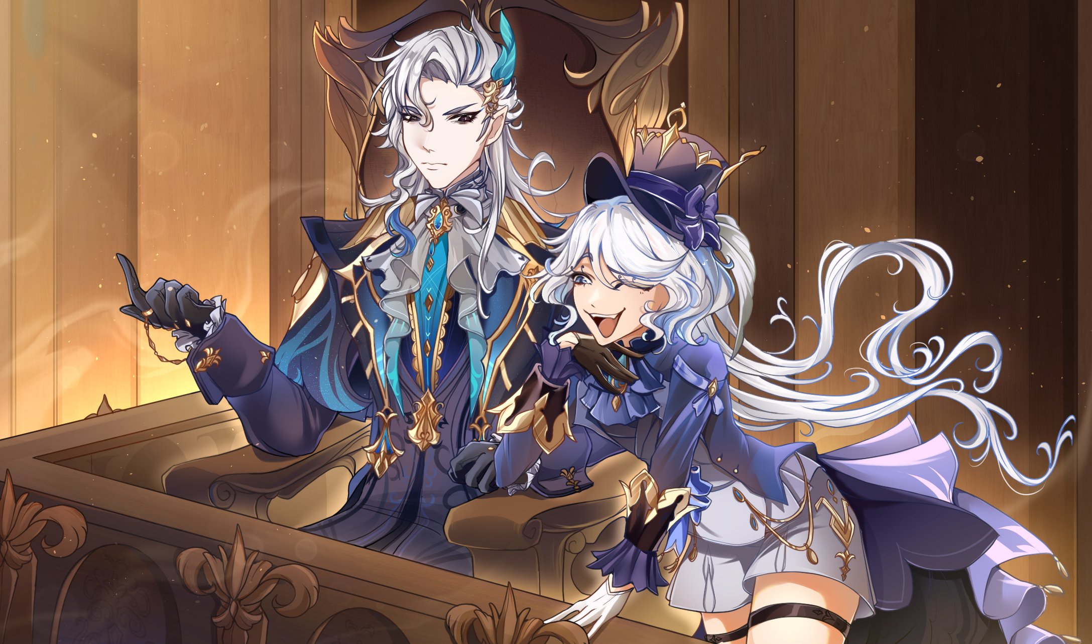 Solaris'd like the court to know the defendant is a little bitch ‼️ #Focalors #Neuvillette #genshin #Fontaine