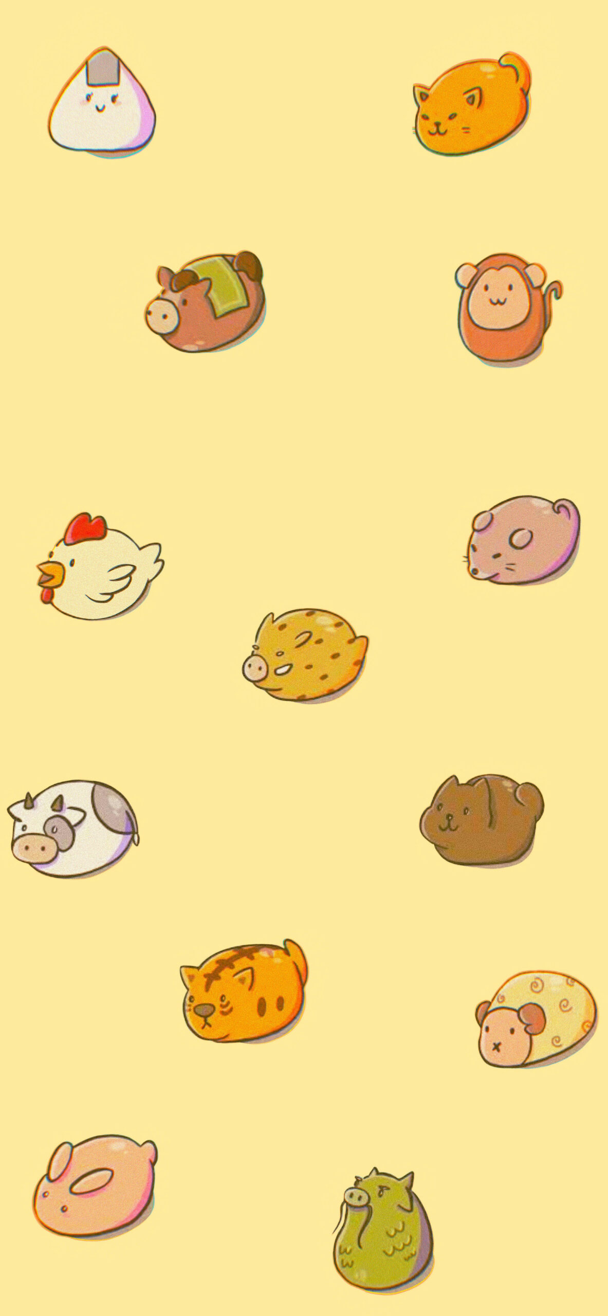 Fruits Basket Cute Zodiac Animals Wallpaper