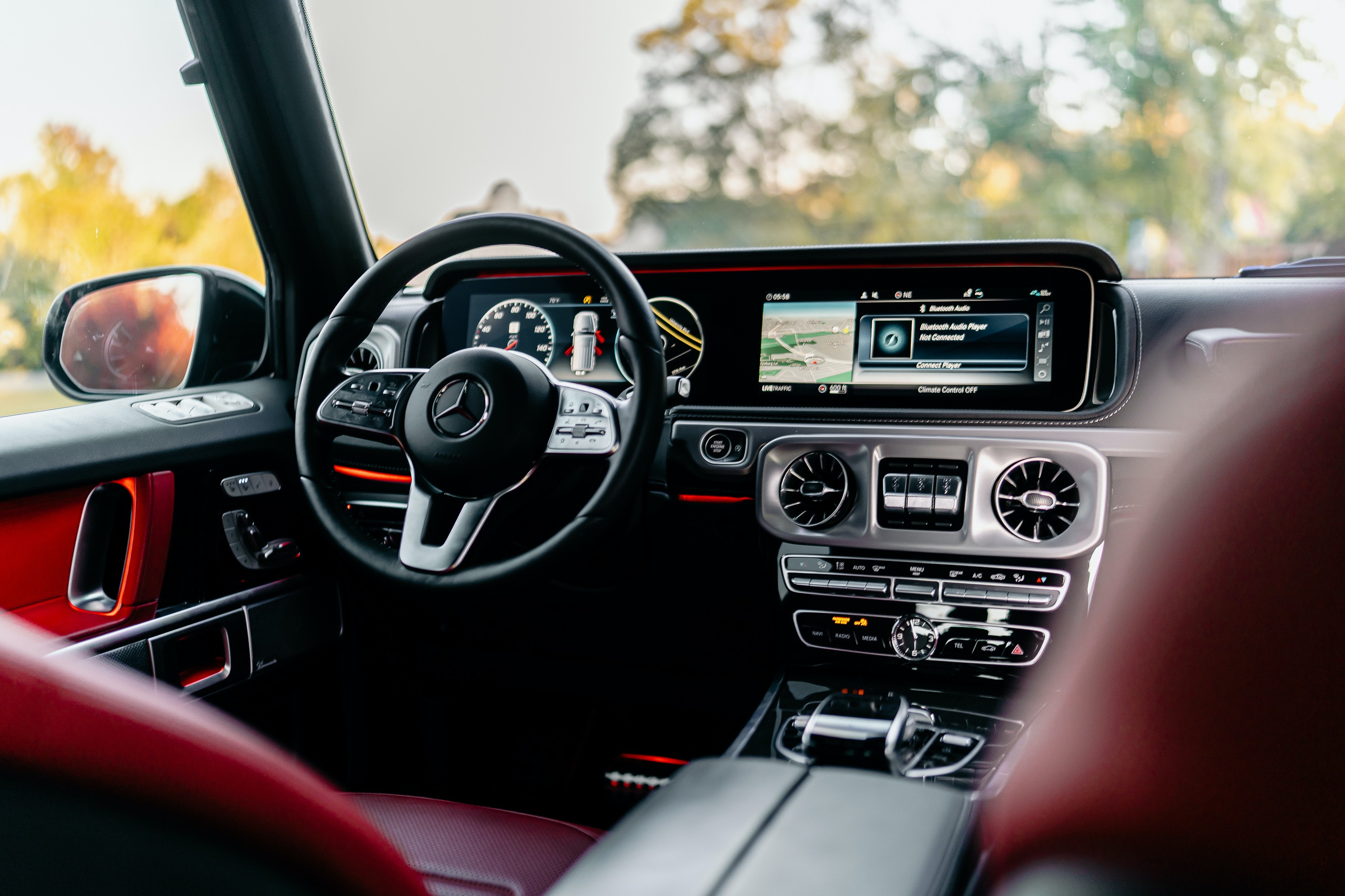 The Interior Of A Mercedes Benz G Class · Free
