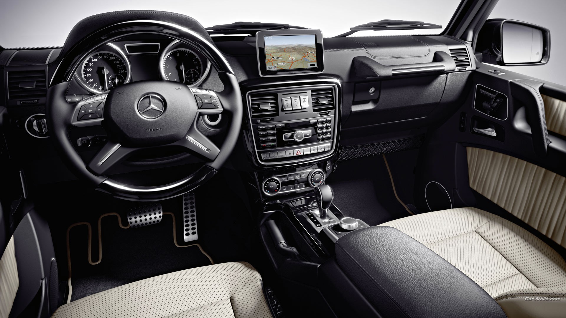 Mercedes G Class Car Interior Vehicle Mercedes Benz Wallpaper:1920x1080