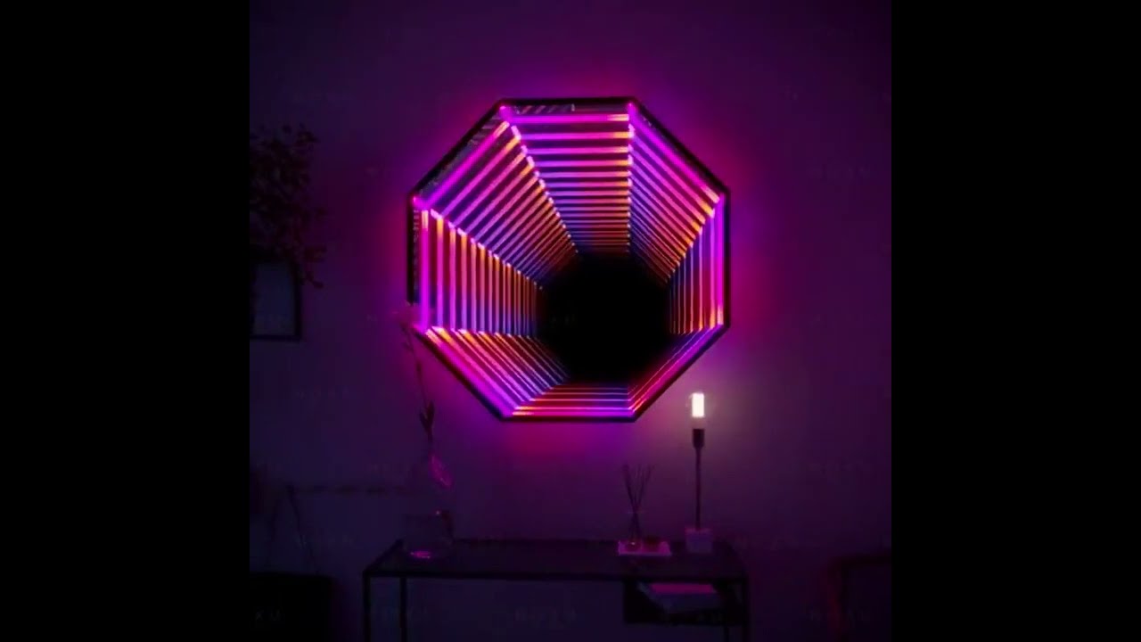 Handcrafted FtA® 3D Infinity Mirror LED Light Wall Decor