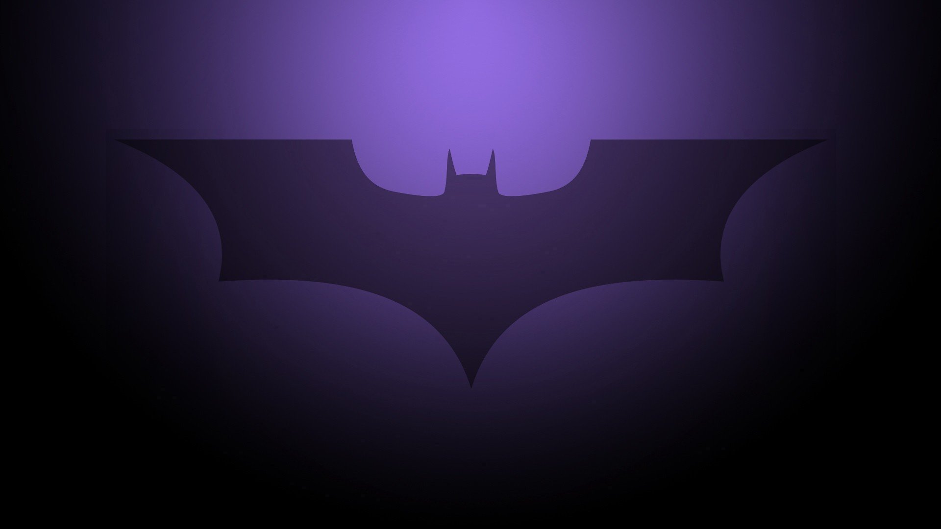 Batman in Night Purple City Desktop Wallpaper - Batman Wallpaper